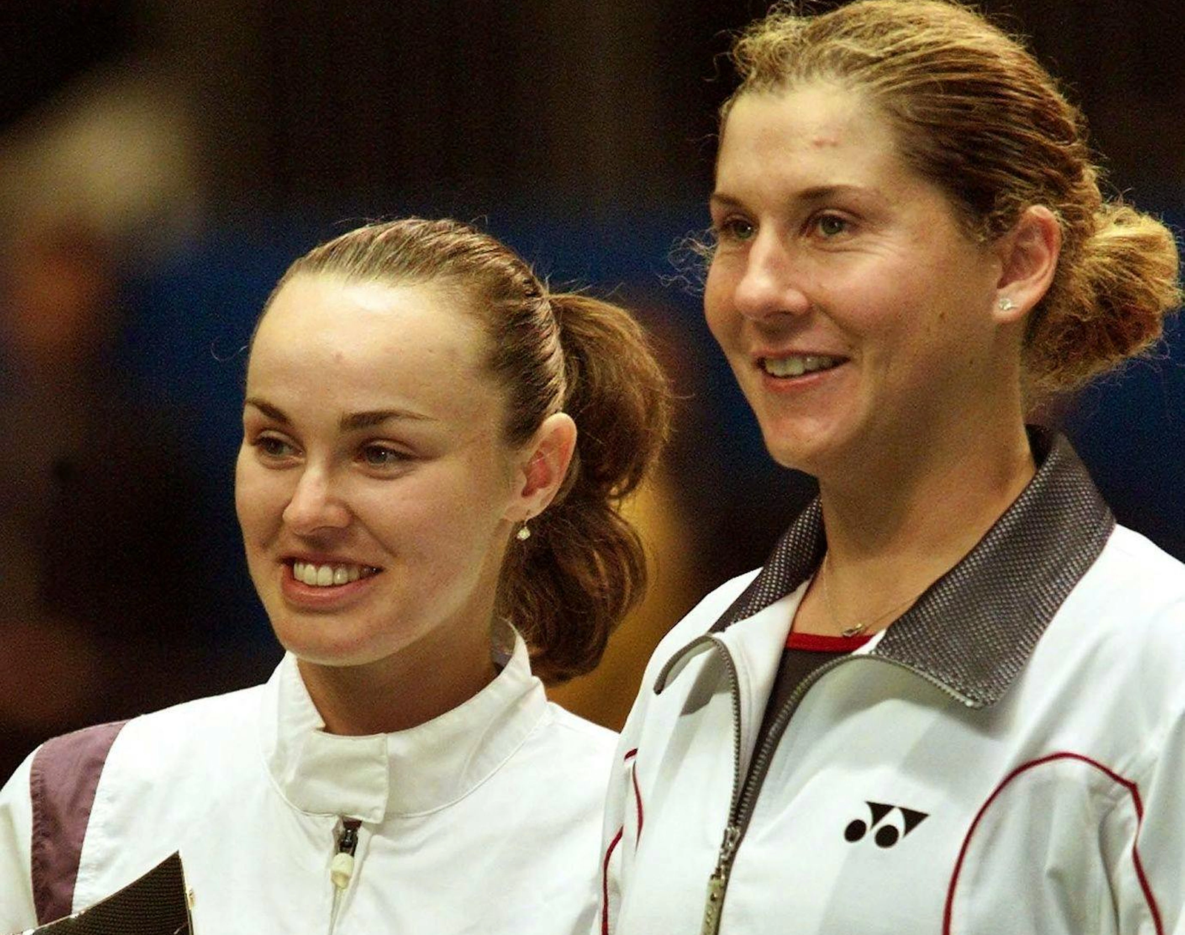 Martina Hingis (sinistra) e Monica Seles (2002)