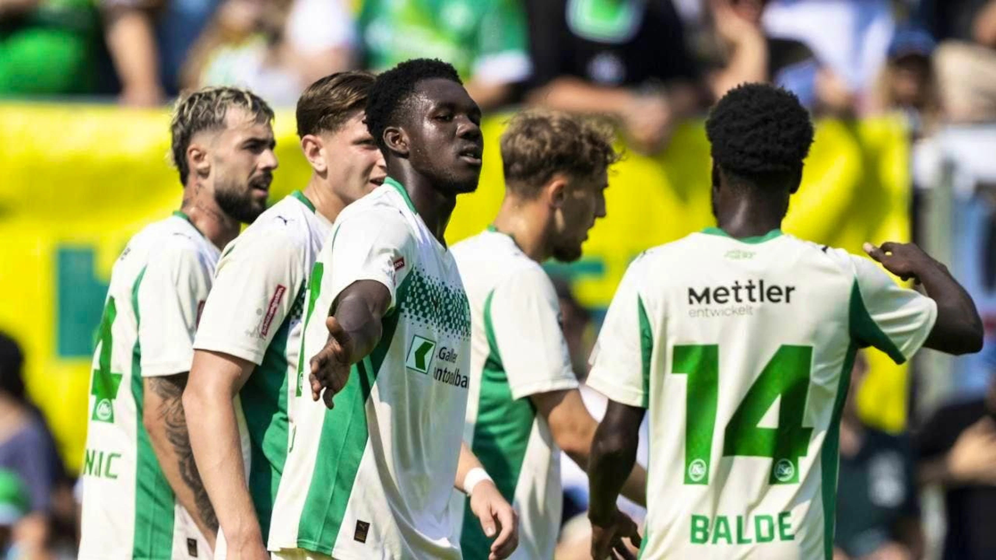 Enoch Owusu (left) and Aliou Baldé scored several times in Walenstadt