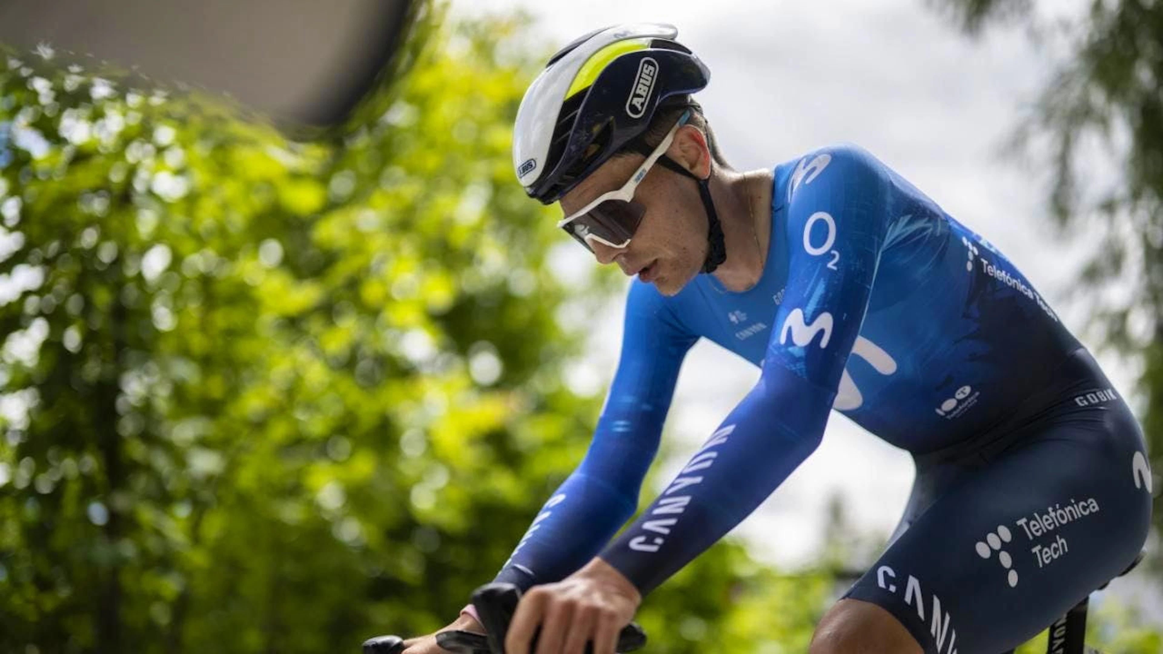 Johan Jacobs im letzten Jahr im Trikot seines alten Teams Movistar