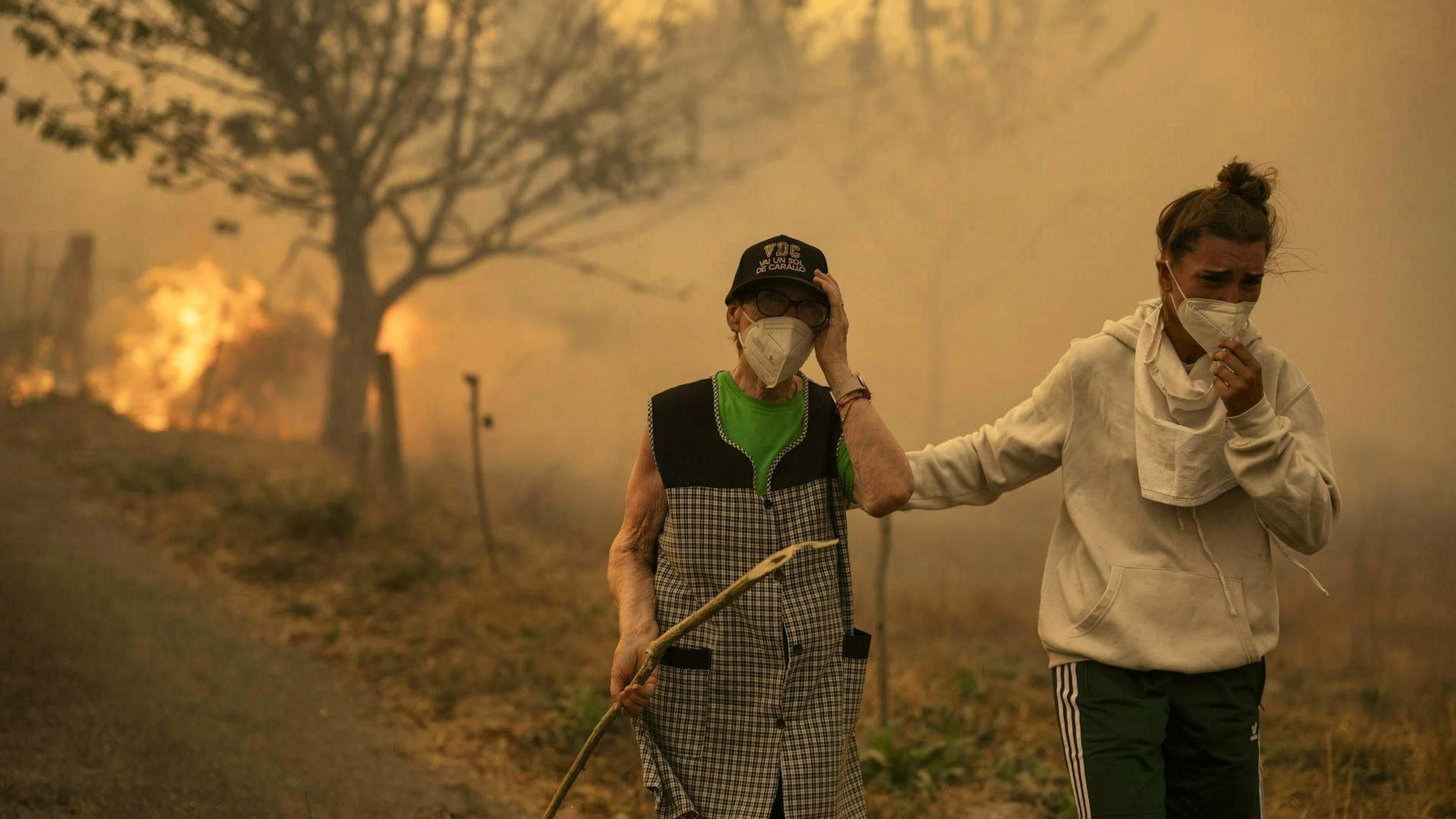 Many people have had to leave their homes due to the fires in Spain.