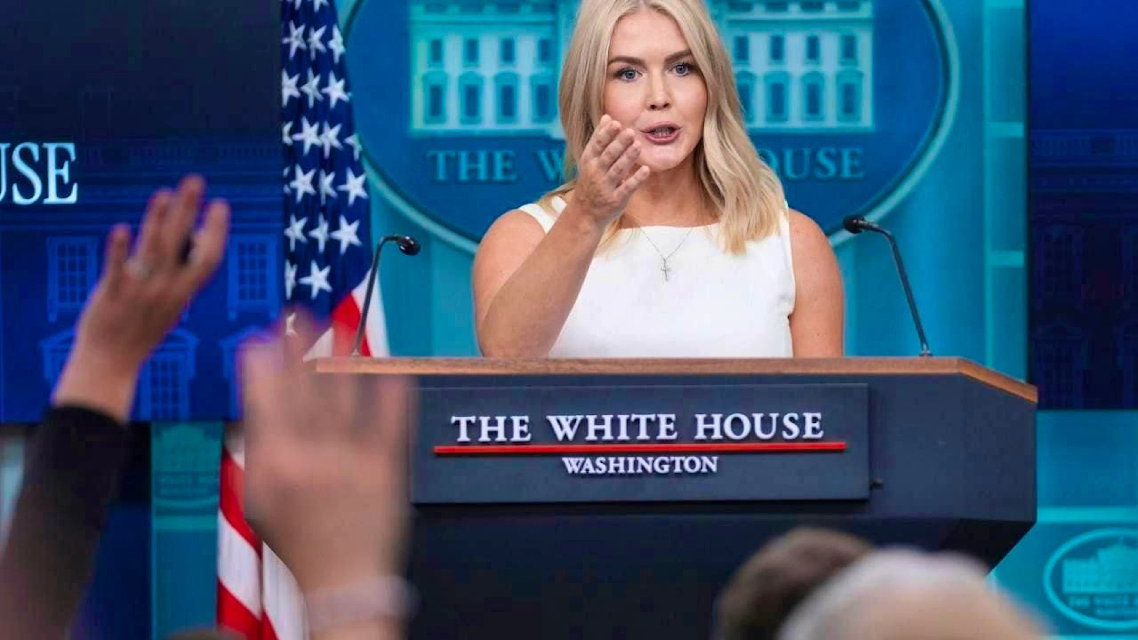 The White House press secretary, Karoline Leavitt. Photo: Evan Vucci/AP/dpa