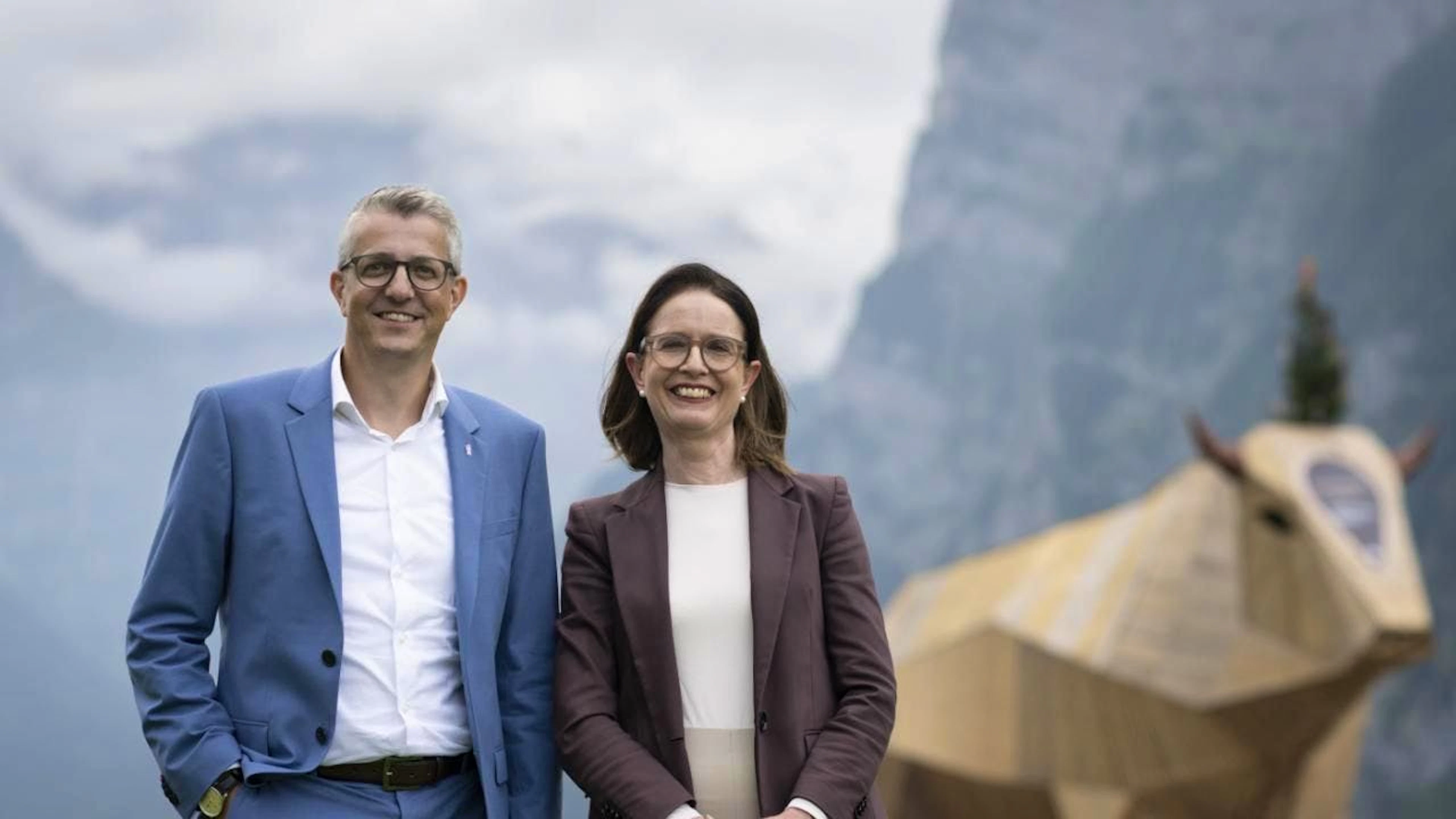 Der Glarner Ständerat Benjamin Mühlemann und die St. Galler Nationalrätin Susanne Vincenz-Stauffacher kandidieren für ein Co-Parteipräsidium der FDP Schweiz.  (Archivbild)