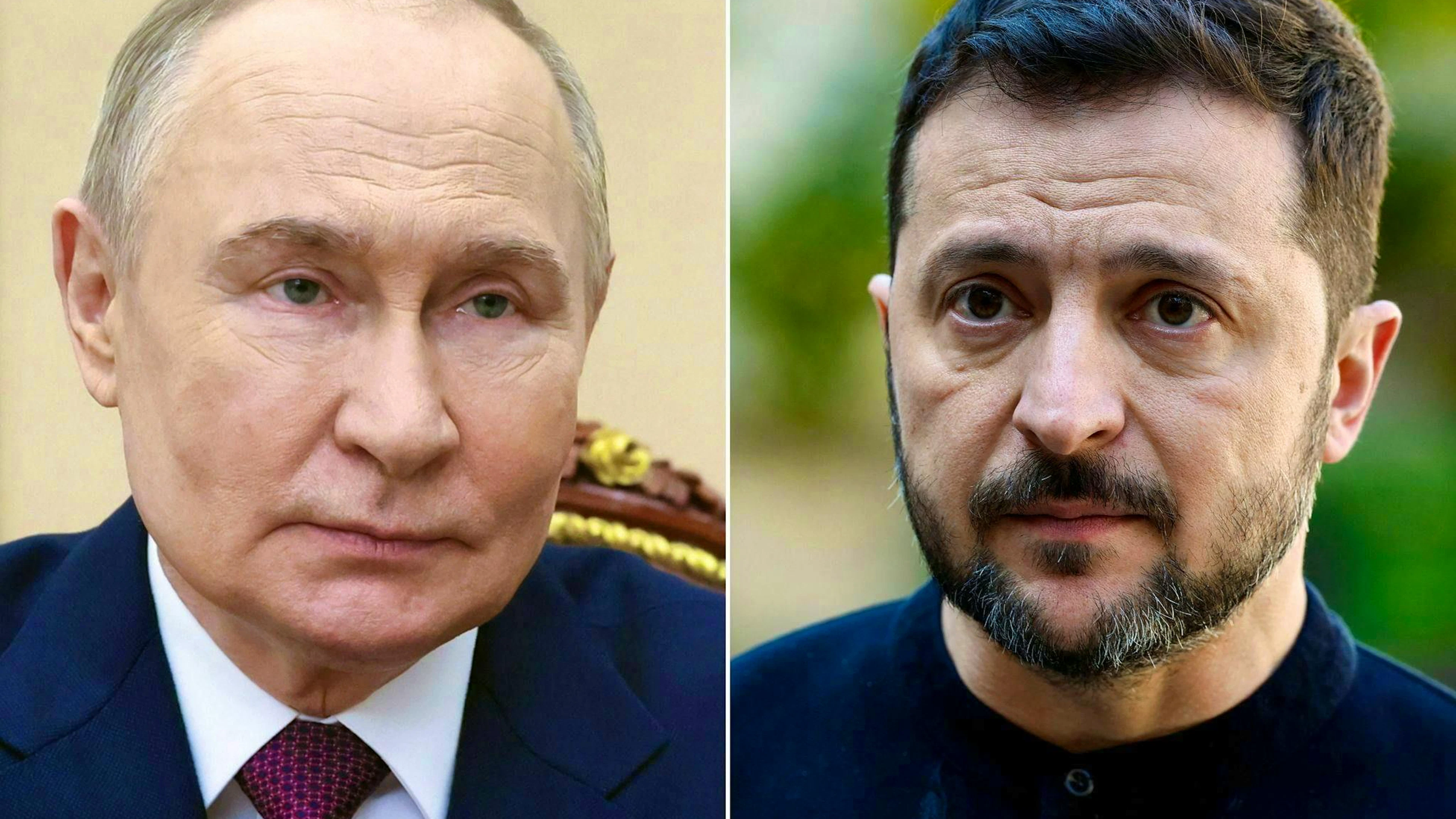 Kremlin leader Putin has set high hurdles before a meeting with the Ukrainian Zelenskyi.