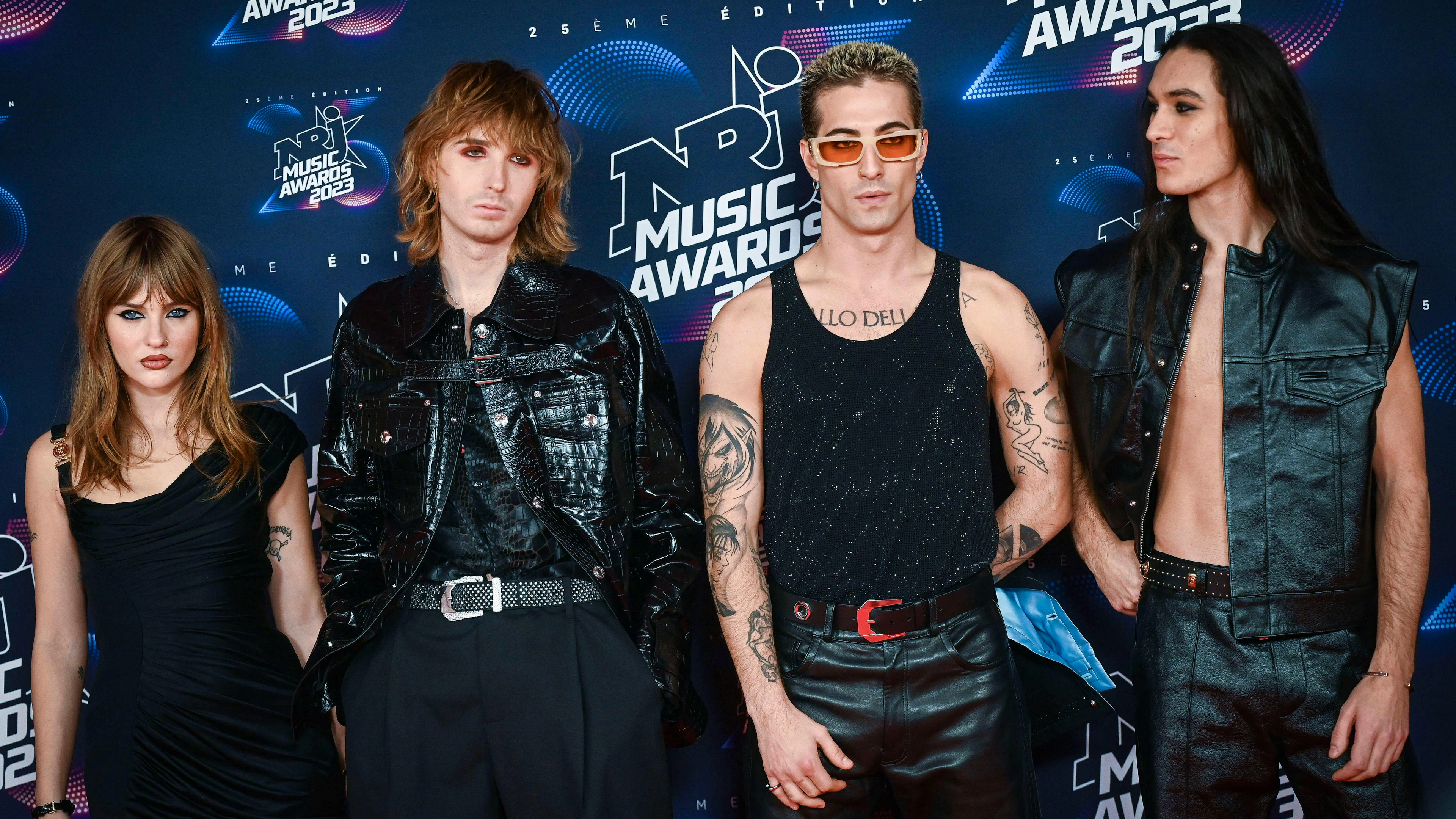 I Maneskin al completo in una immagine del 2023.