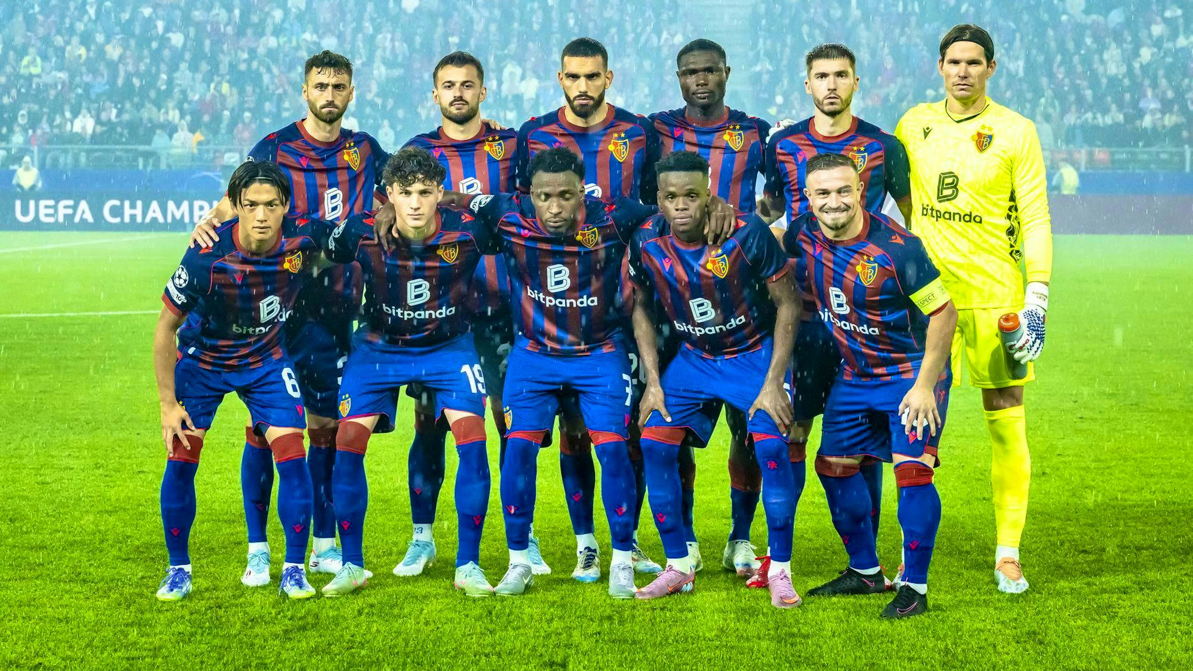 FC Basel before the match against FC Copenhagen.