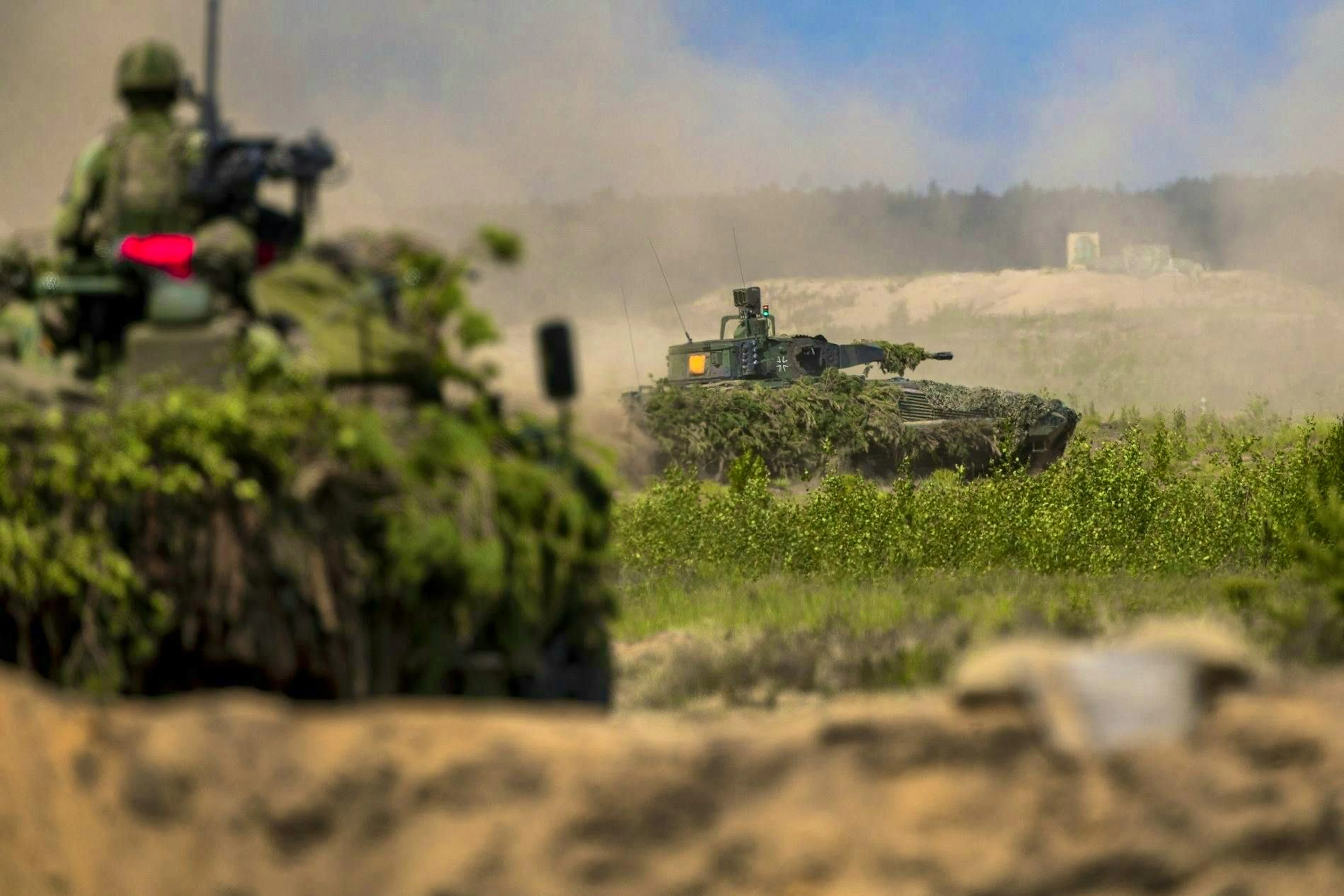 The Bundeswehr at the <em>Grand Quadriga</em> maneuver near Vilnius in May 2024: Because Germany has a 5,000-strong force stationed in Lithuania, the army is relatively busy.