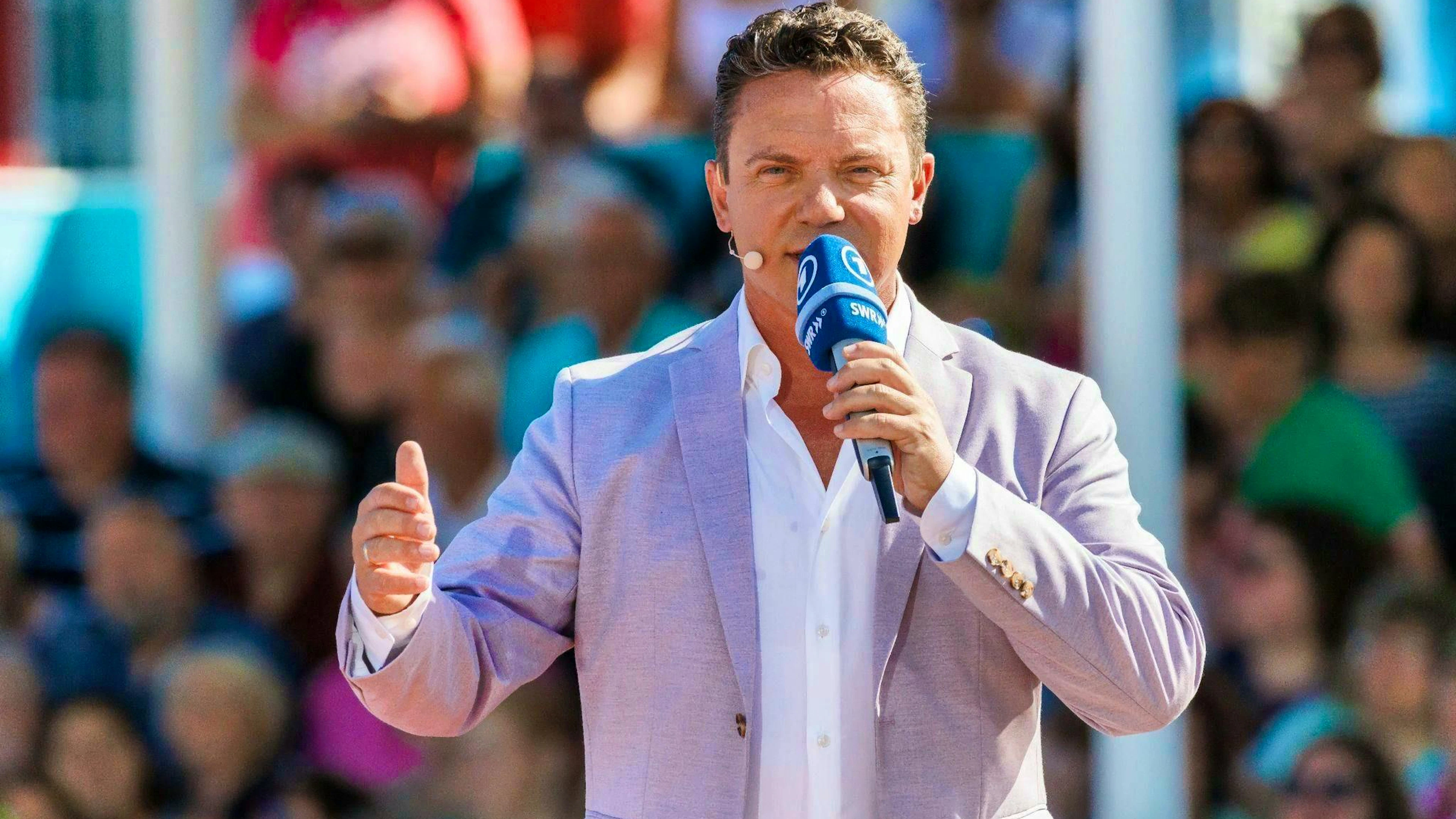 The presenter and singer Stefan Mross 2022 in the ARD hit show "Immer wieder sonntags".