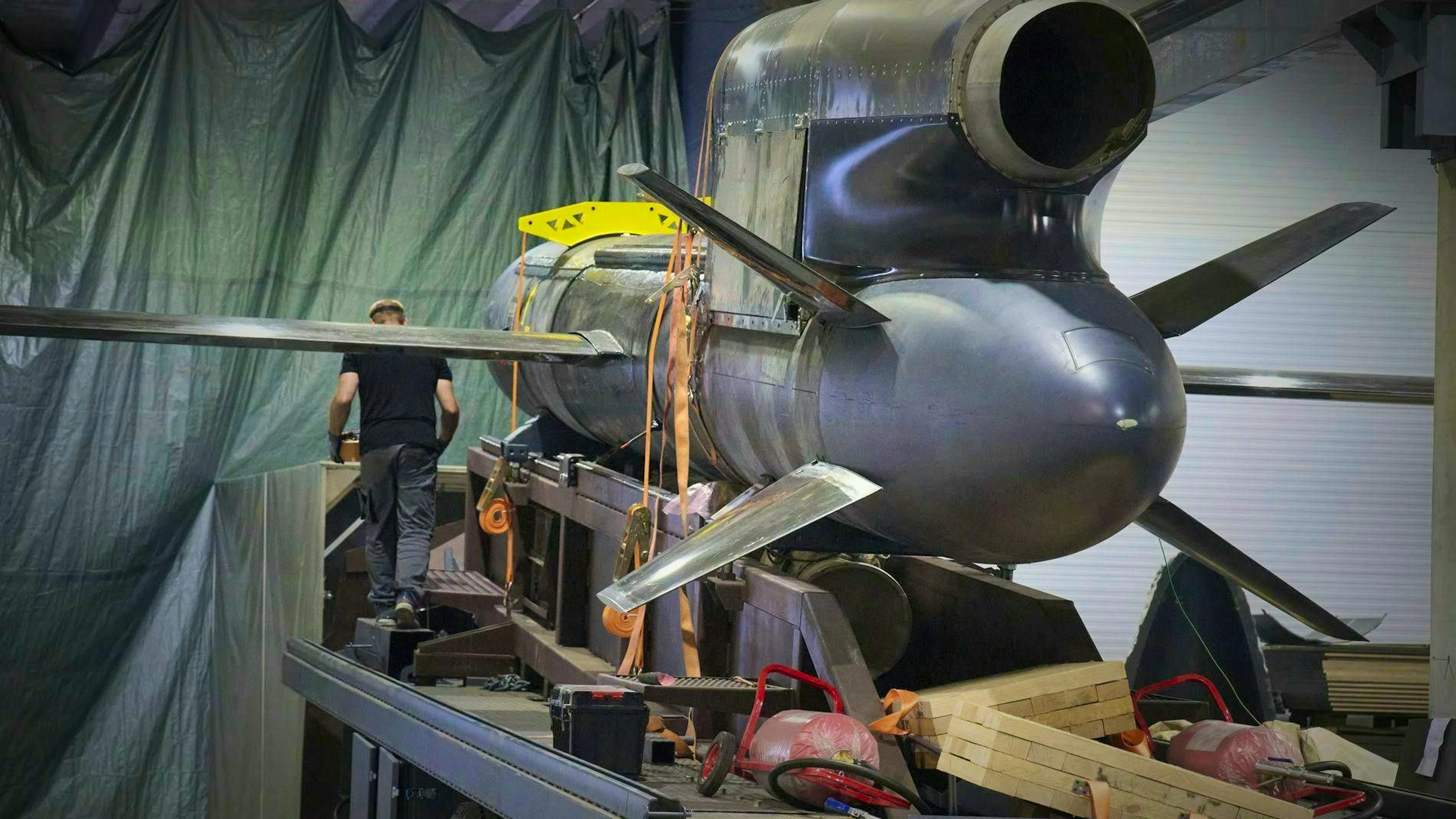 The engine is built in Zaporizhia and has already proven its worth. A rocket stage propels the missile from the ground into the air until the engine takes over.