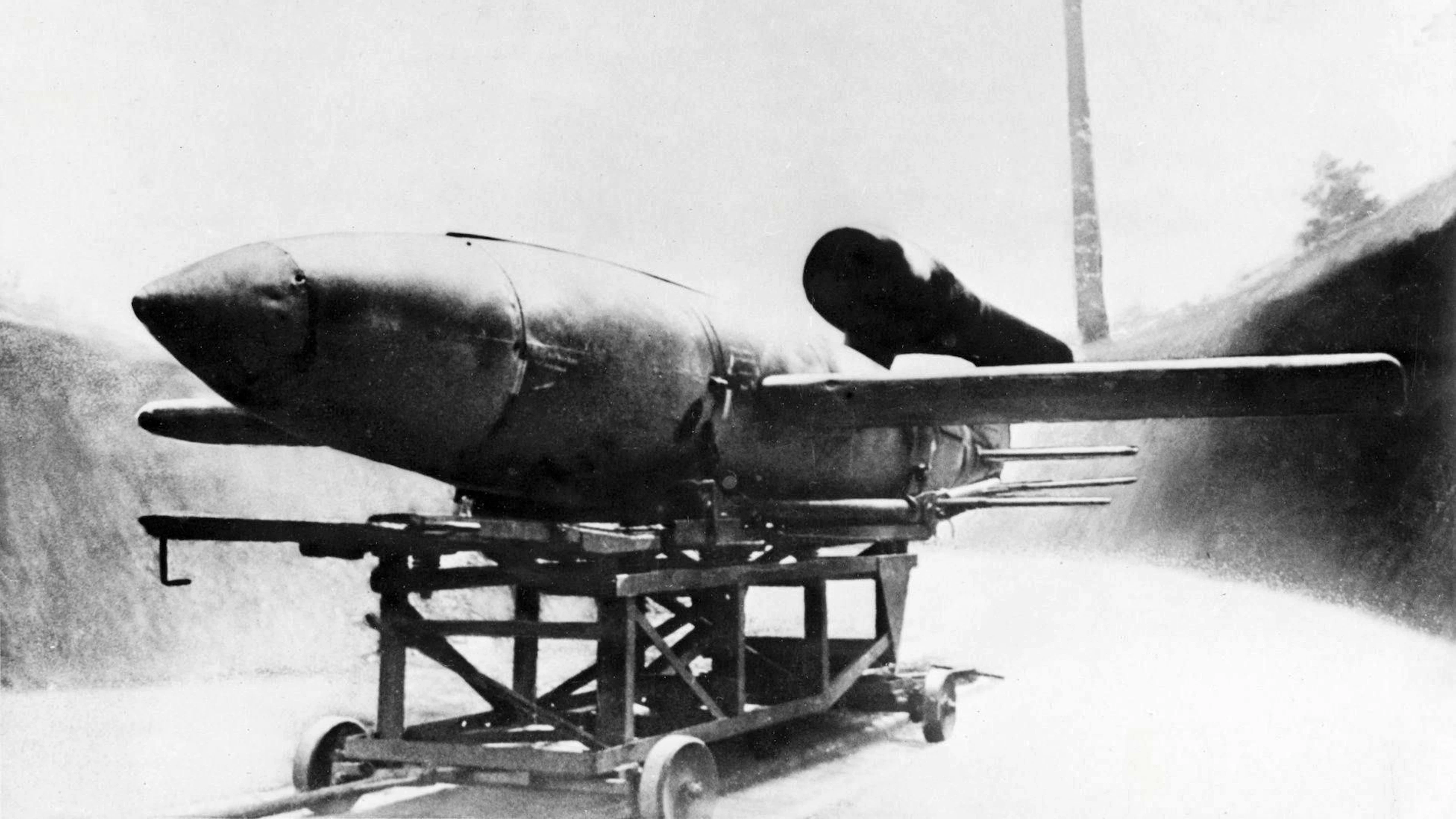 A German V1 weapon in a photo from August 1944.