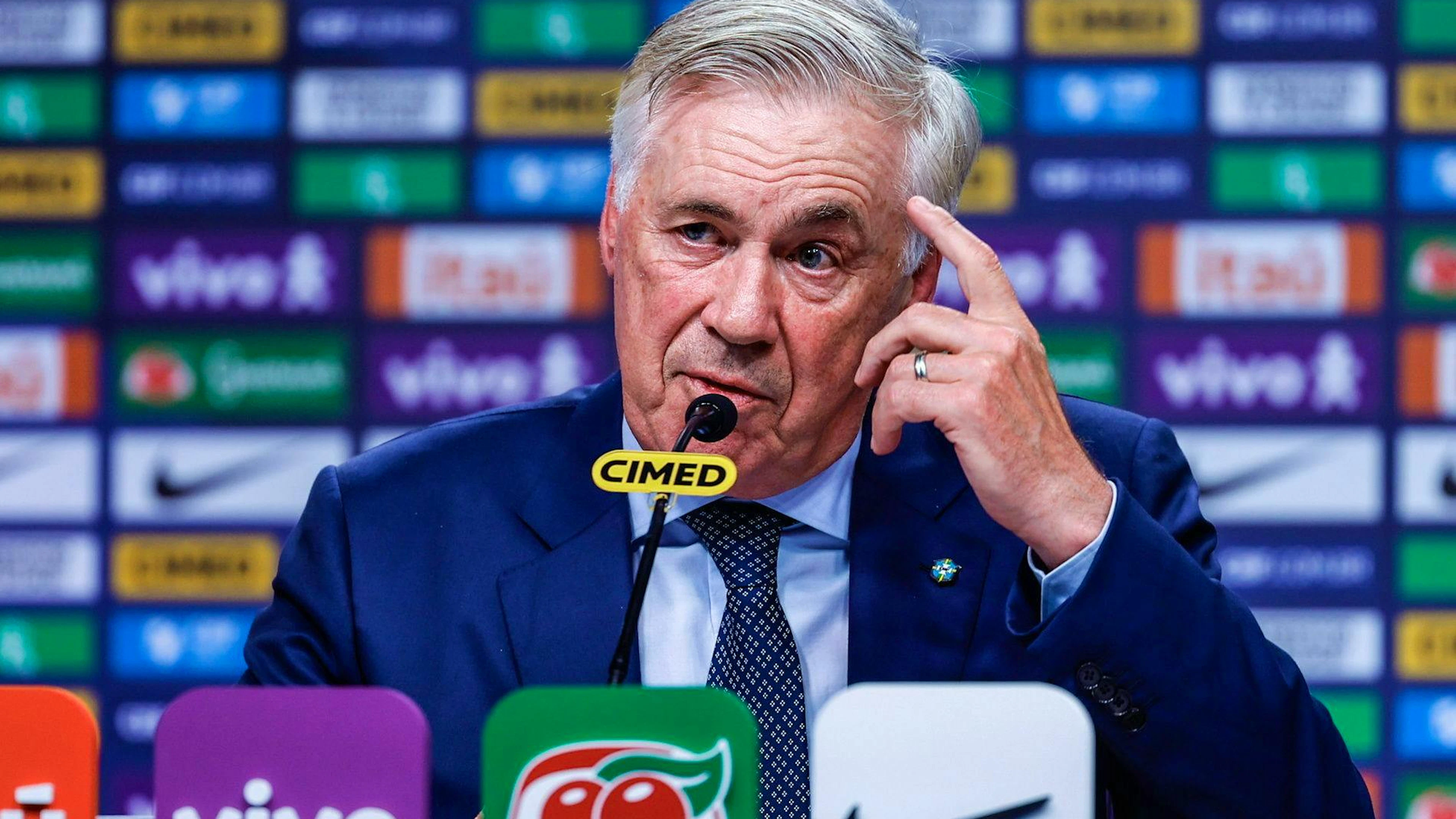 Il selezionatore della nazionale brasiliana Carlo Ancelotti