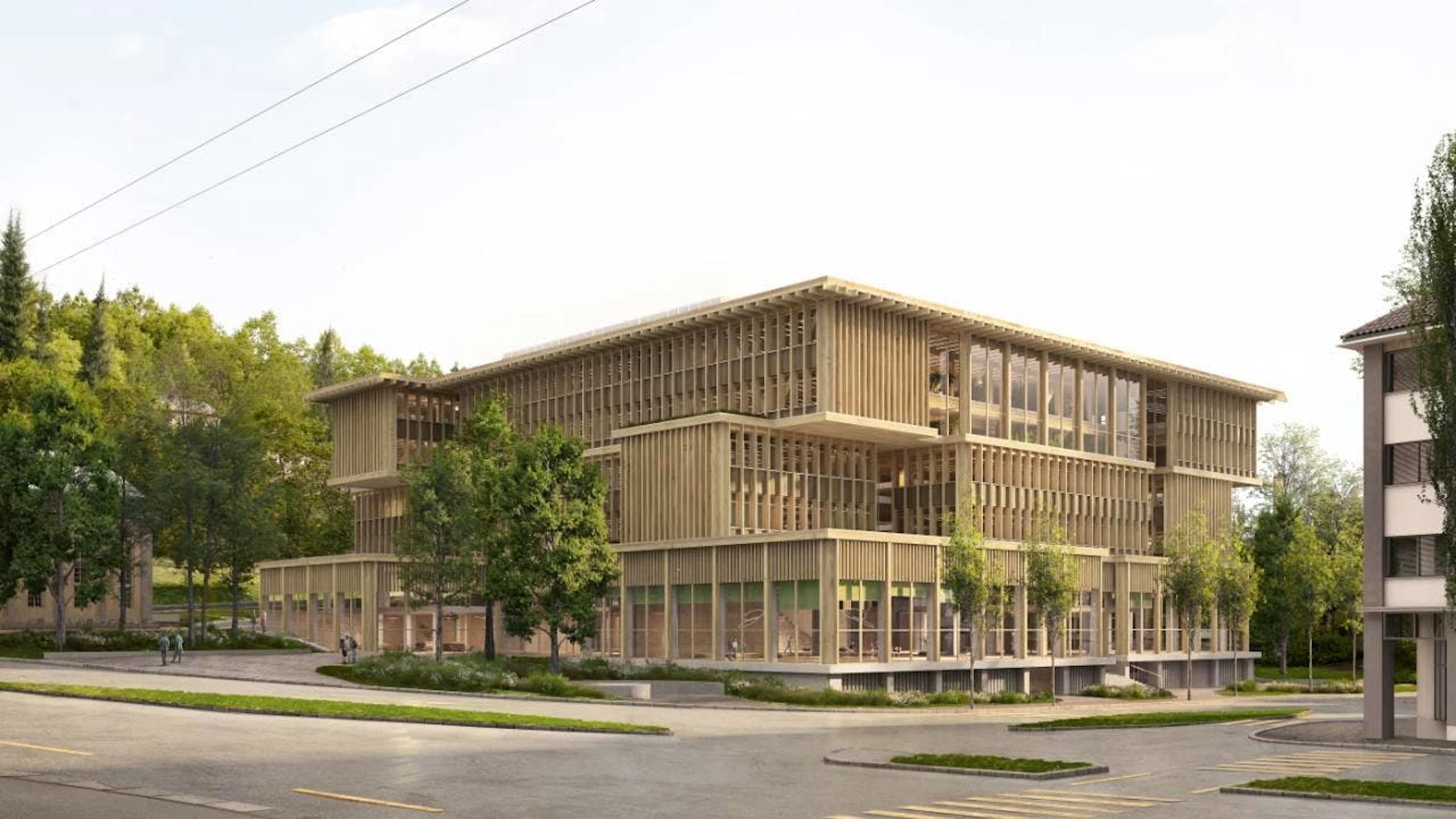 Das Projekt "Tsumiki" von "Graber Pulver Architekt:innen" hat den Wettbewerb für den neuen Campus der Universität St. Gallen gewonnen.