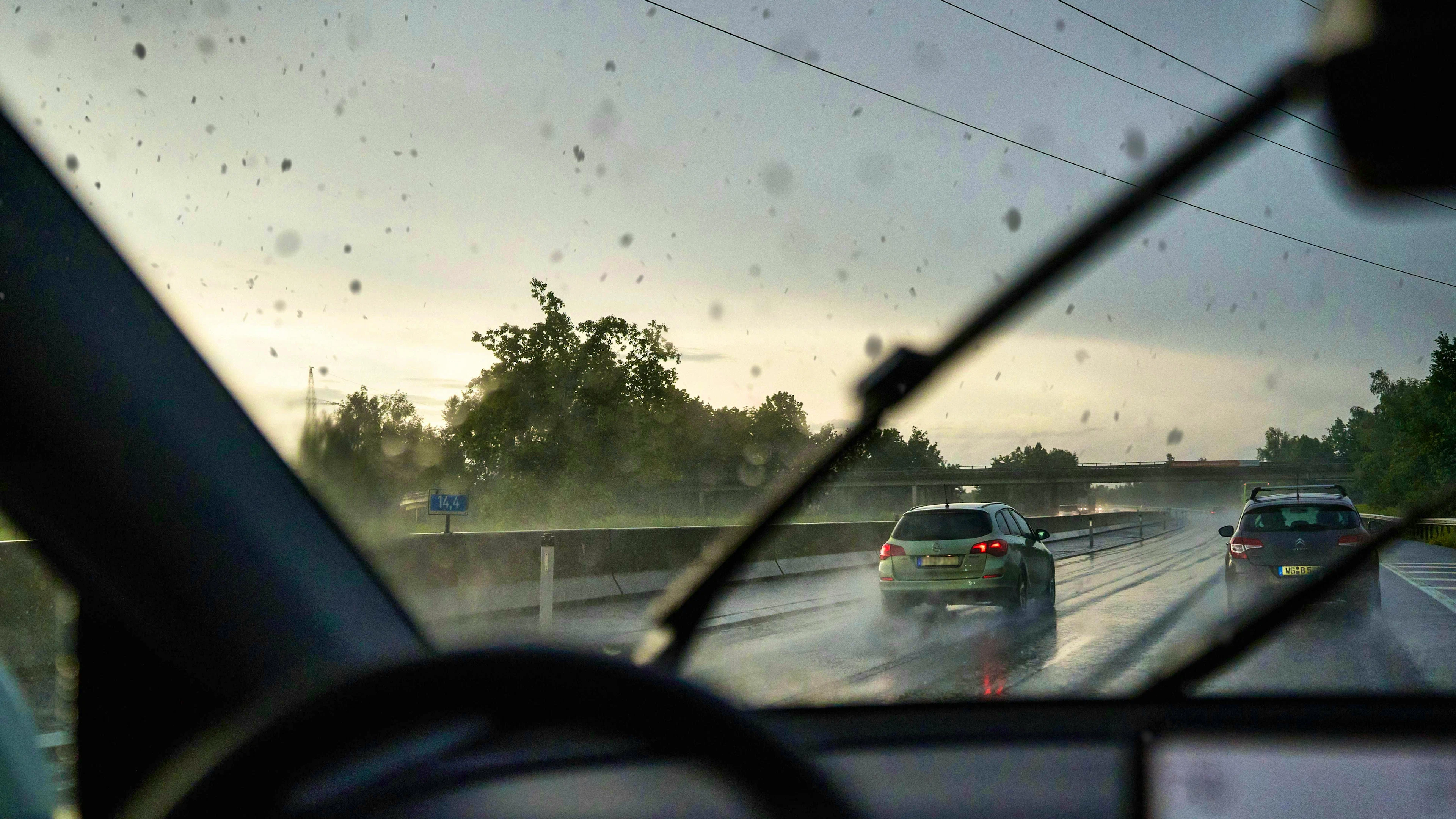 Dirty windshield wipers can impair visibility while driving.