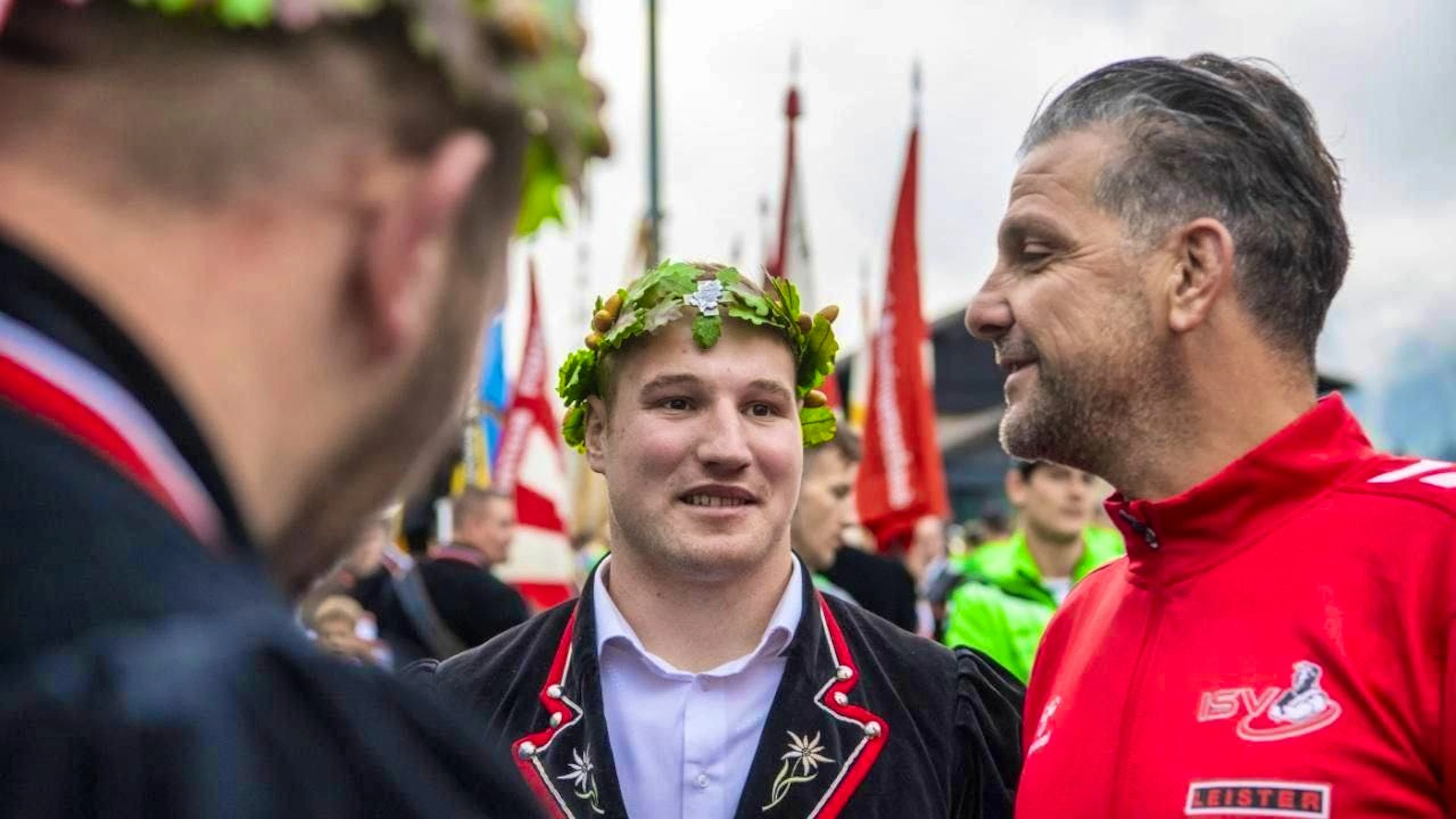 Coach Daniel Hüsler has been at the wrestling king's side for years