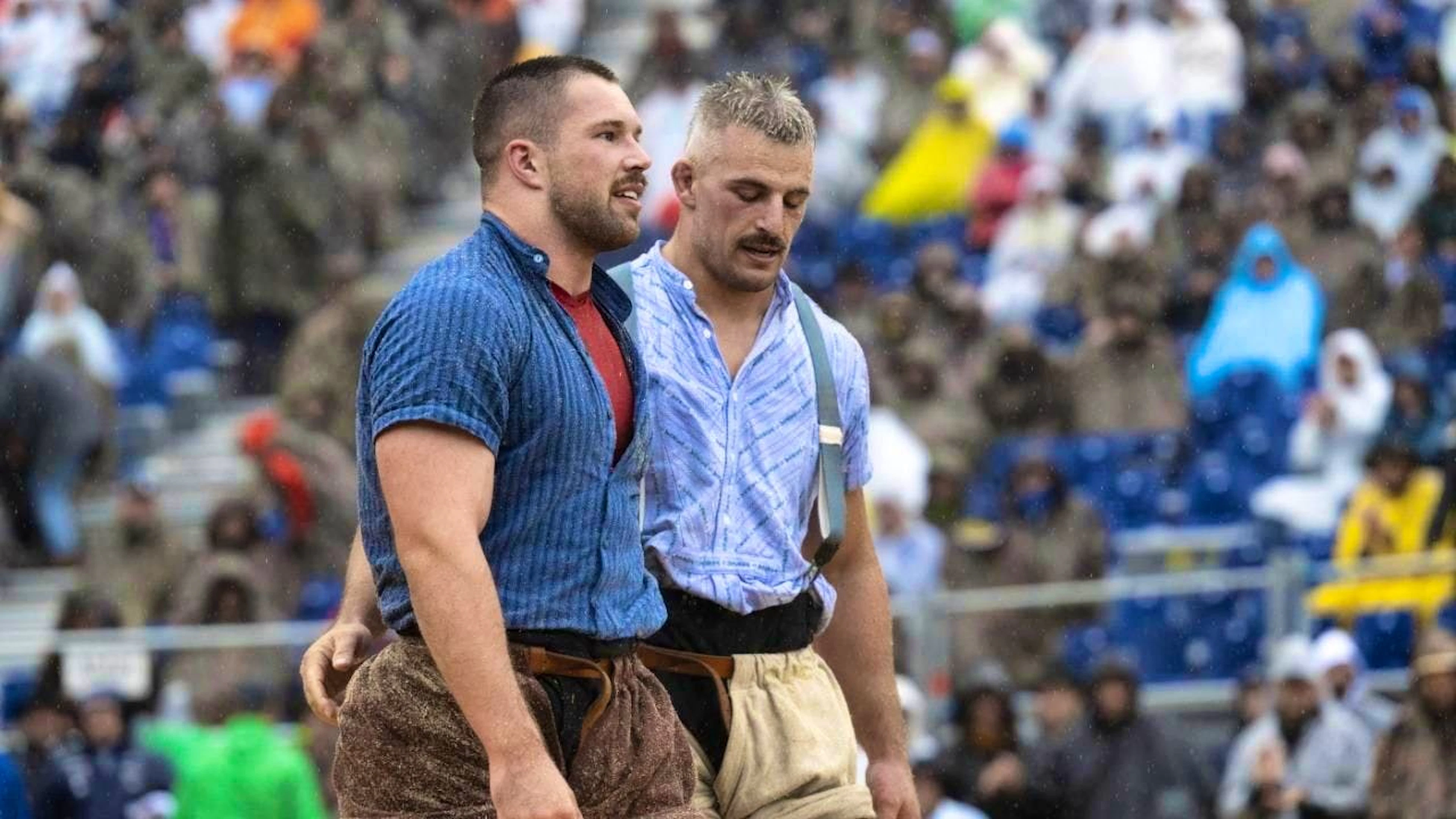 The Bernese Fabian Staudenmann (left) and Samuel Giger from northeastern Switzerland are among the favorites thanks to their strong teammates in Mollis