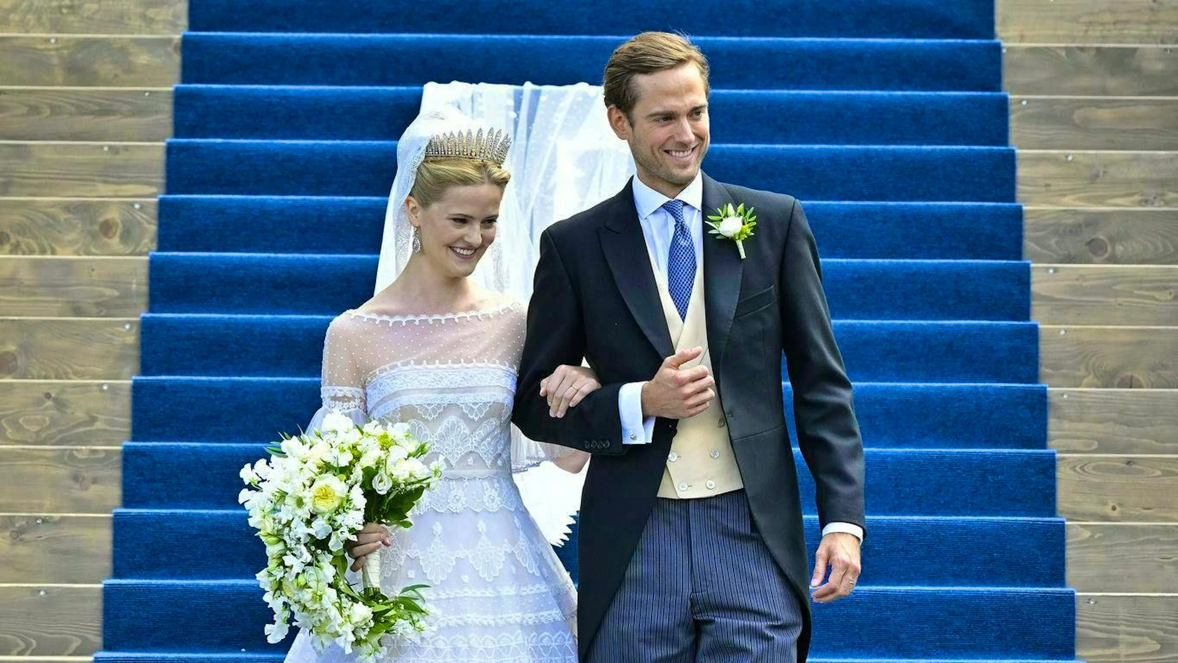  The wedding ceremony was followed by a celebration in the castle of the Princely Family.