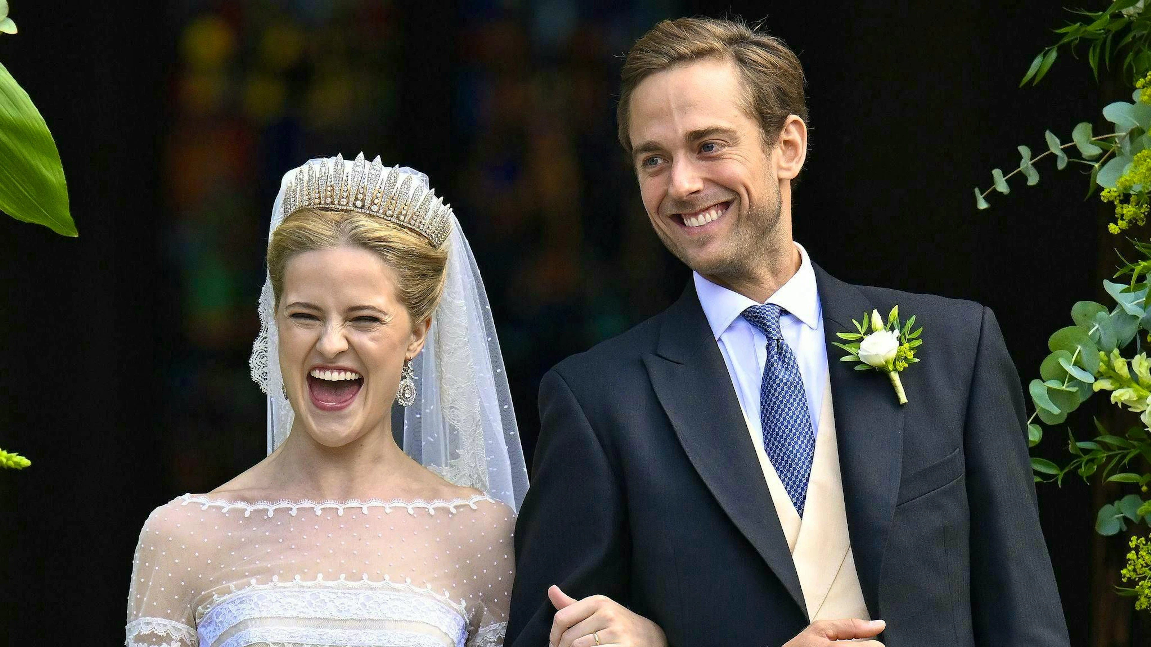 The 28-year-old and the 34-year-old said "I do" in Vaduz Cathedral. 