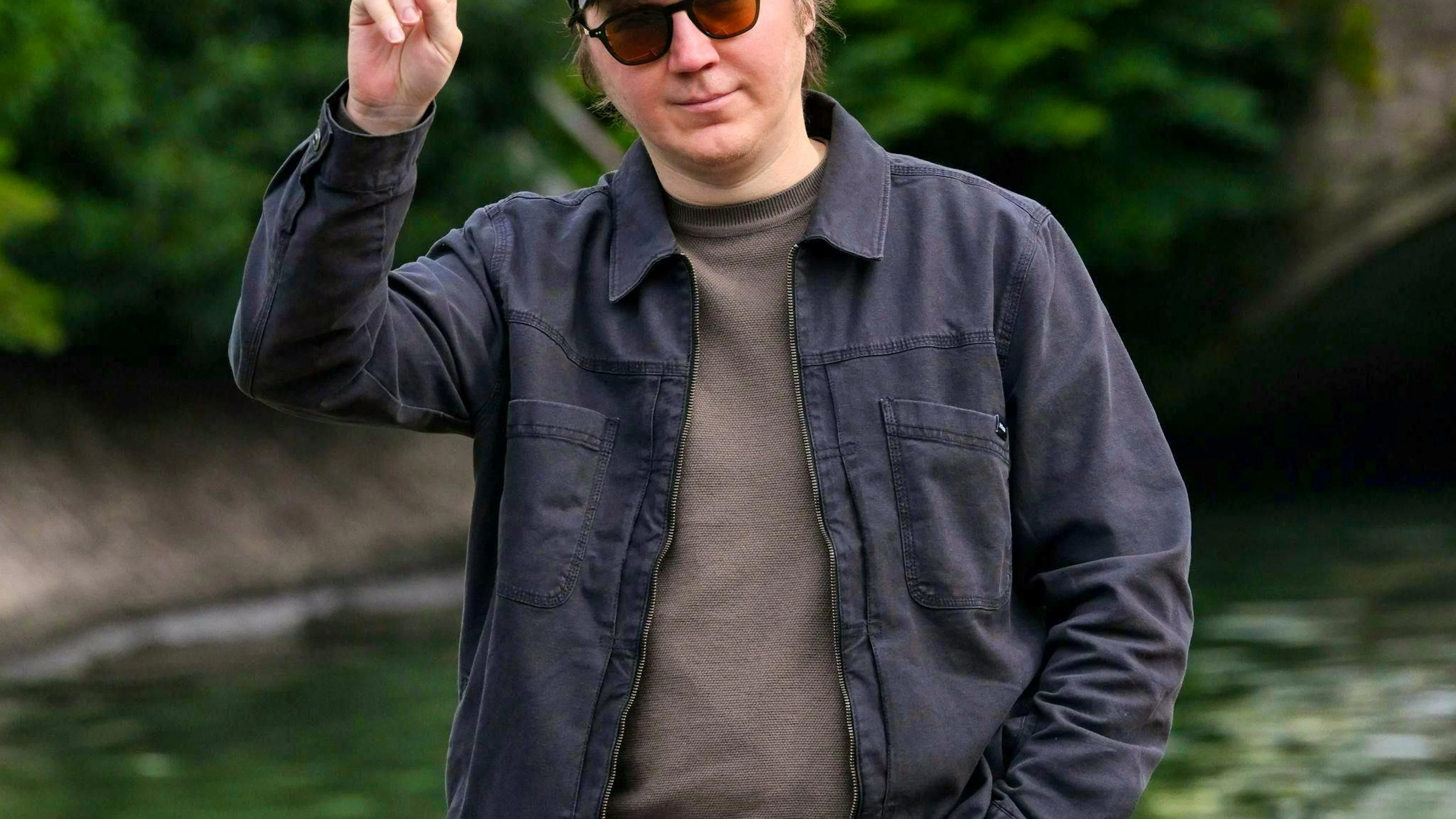 Paul Dano arriving in Venice before the premiere.