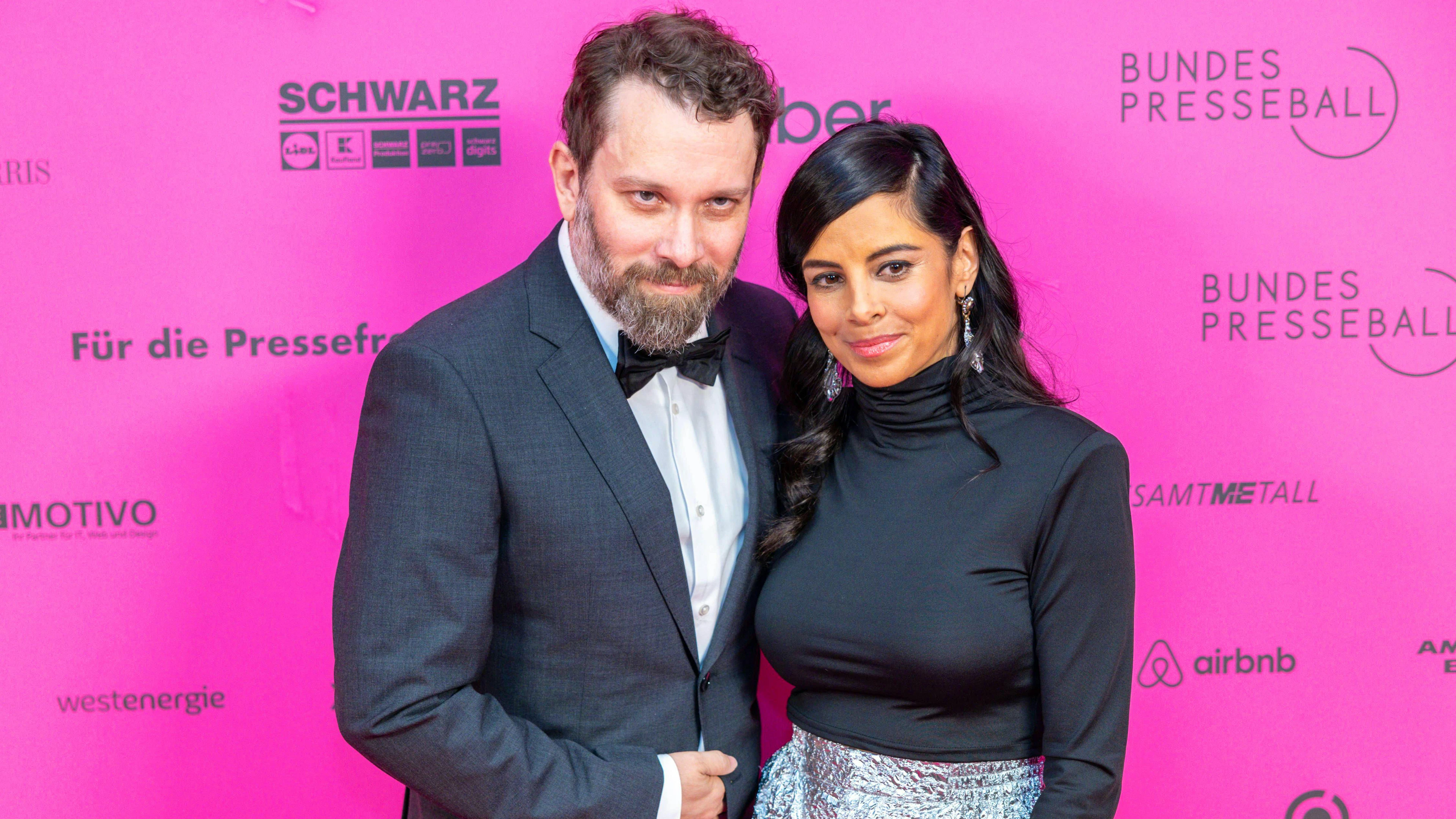 Christian Ulmen und seine Frau Collien Ulmen-Fernandes am Bundespresseball 2024 in Berlin.