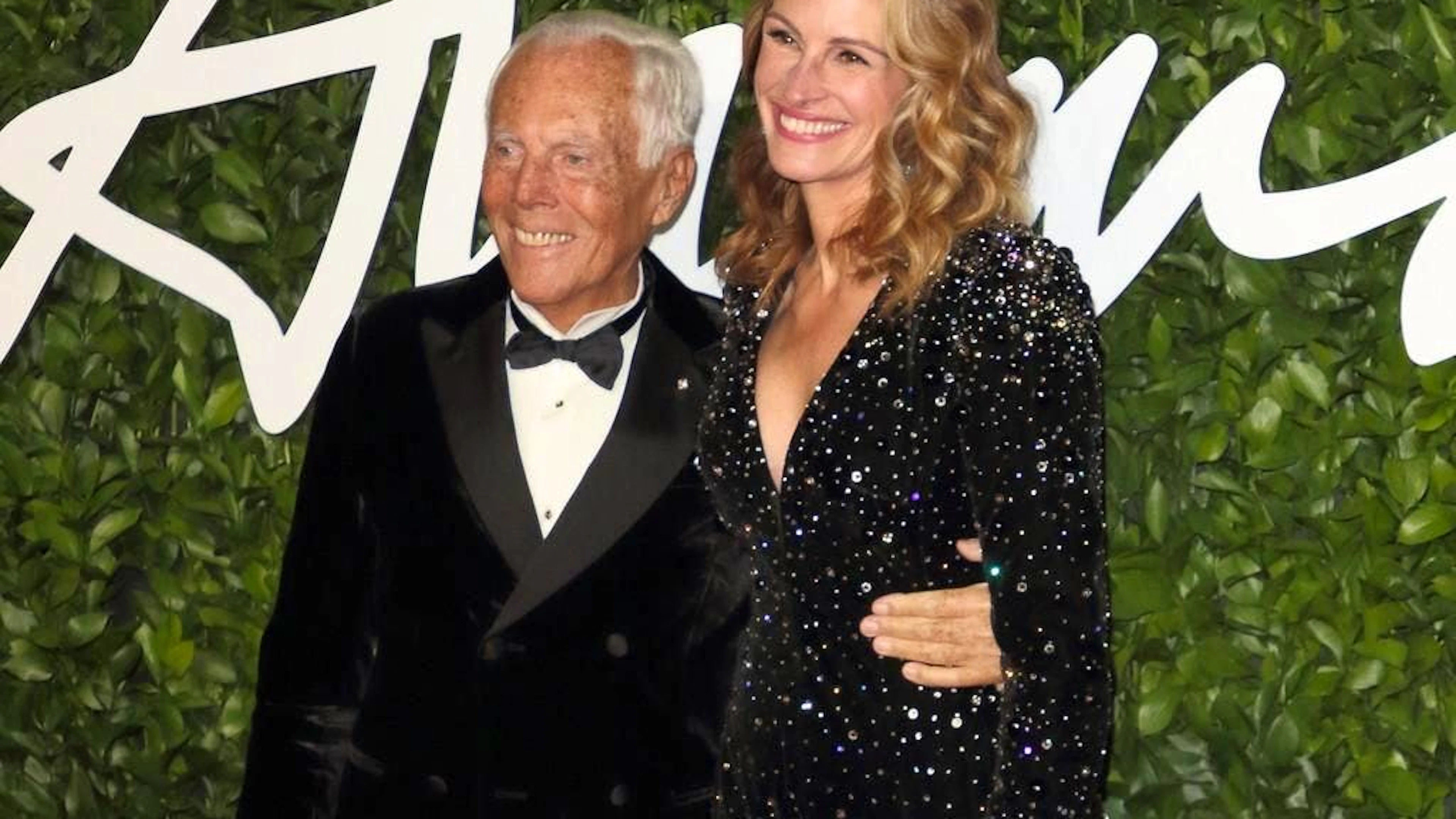 Giorgio Armani e Julia Roberts nel 2019