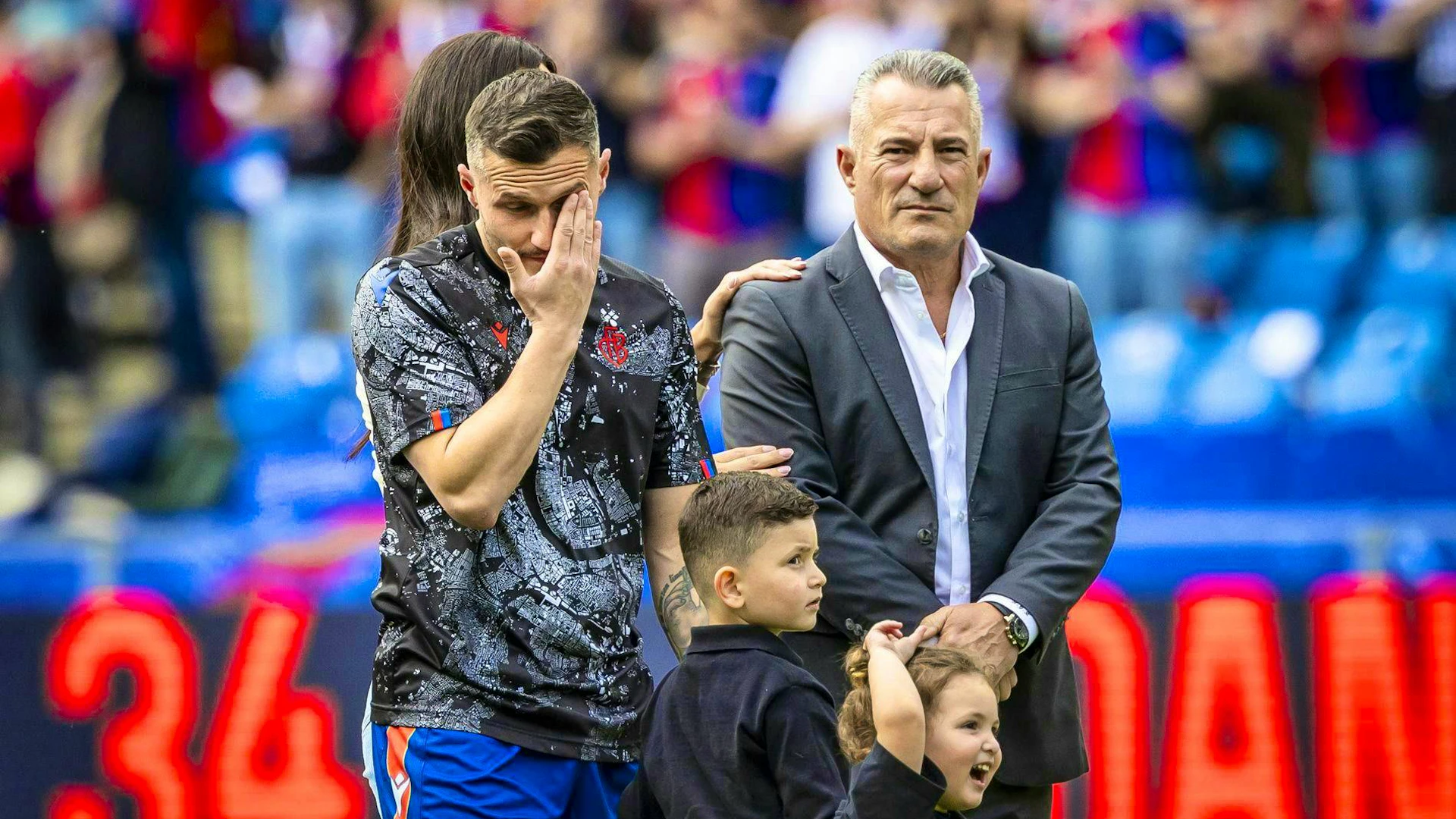 Ragip Xhaka (right) has a moving life story.