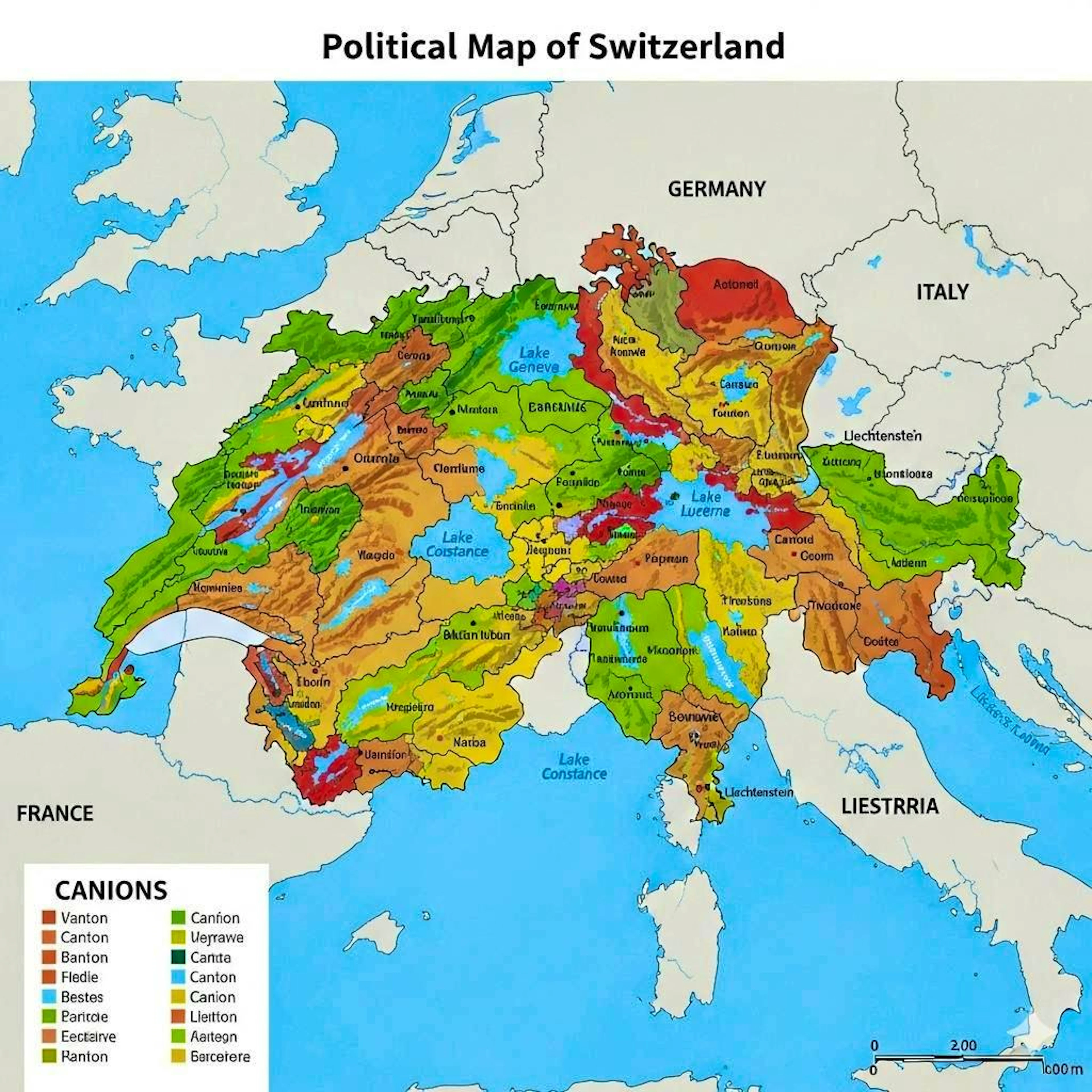 Il secondo tentativo di creare una mappa della Svizzera è risultato ancora peggiore.