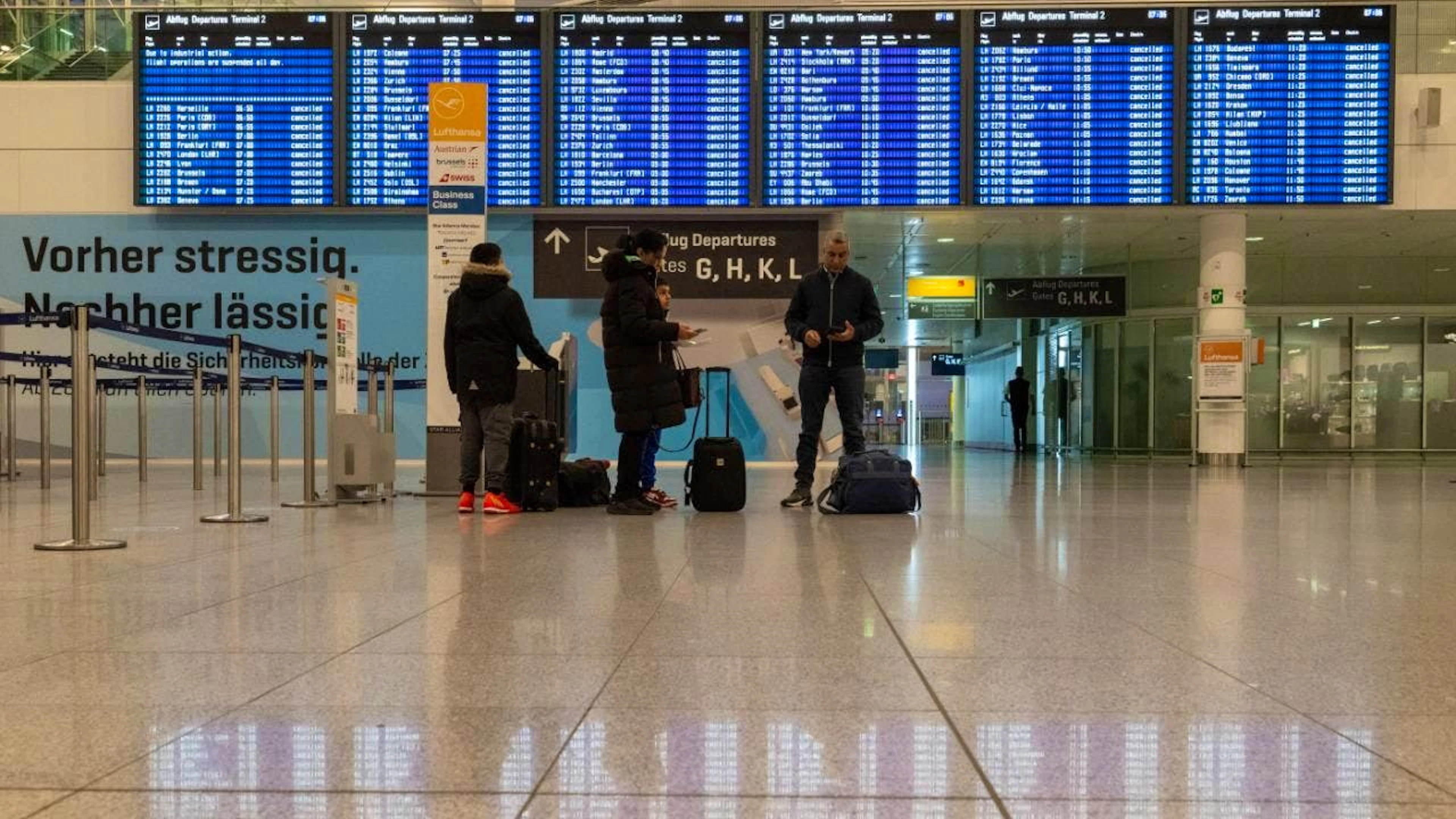 Près de 3000 passagers ont été affectés par les annulations de vols à l'aéroport de Munich (archives).
