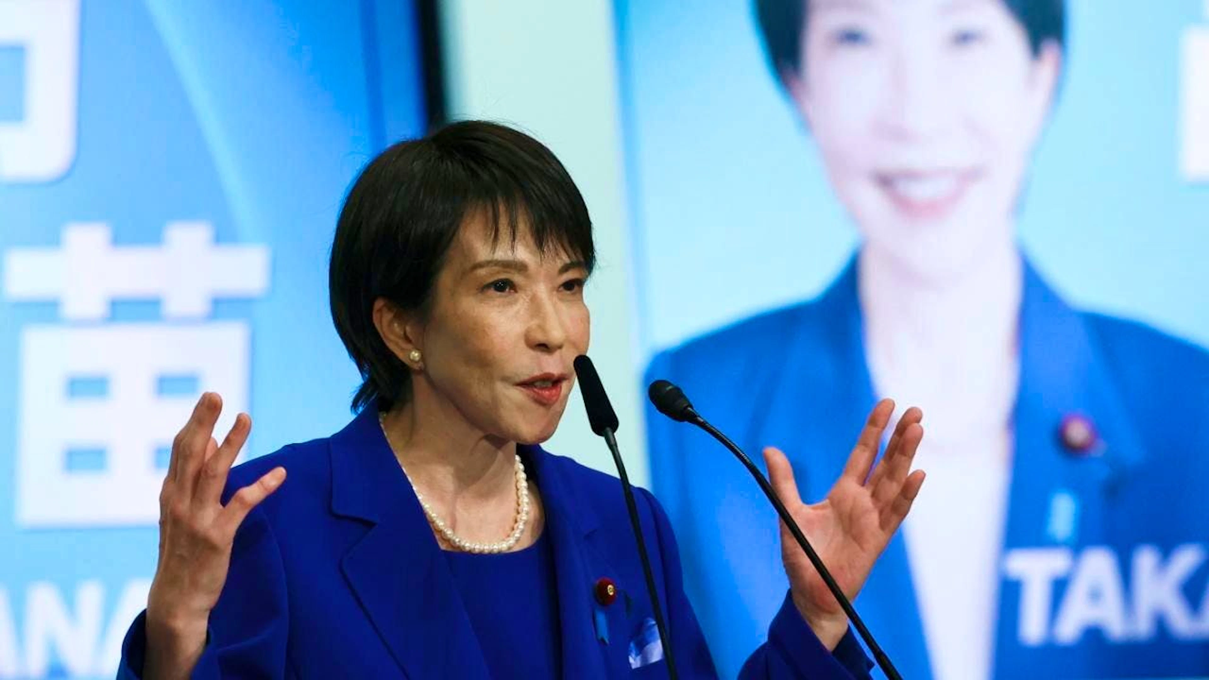 Sanae Takaichi a devancé le ministre de l'Agriculture et très médiatique Shinjiro Koizumi, 44 ans.