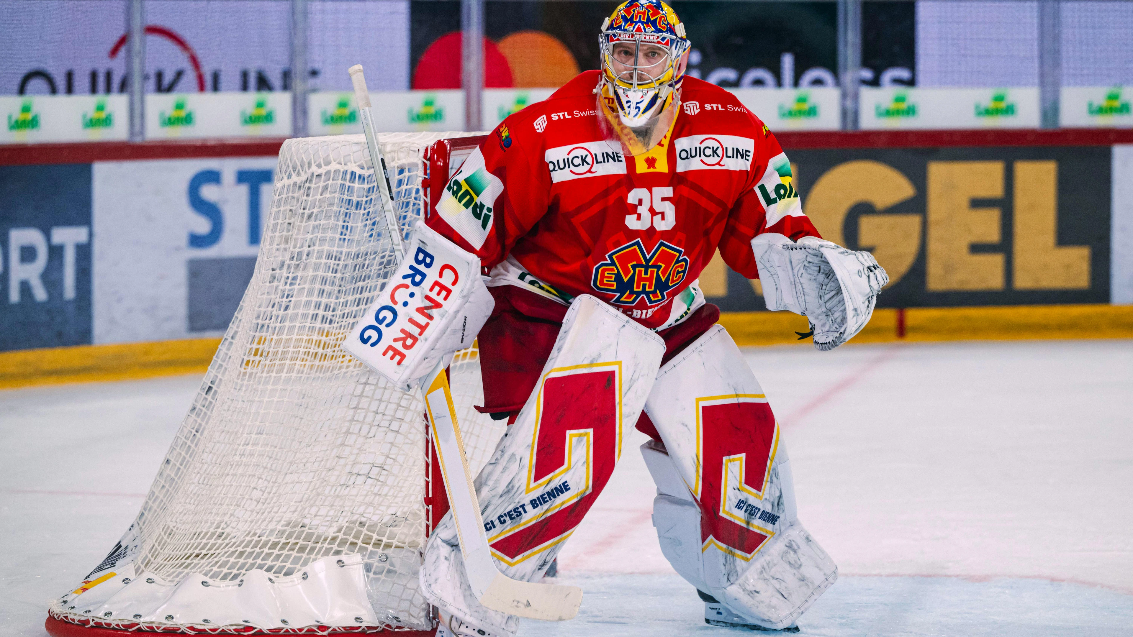 Le gardien biennois Harri Säteri a été excellent contre Fribourg.