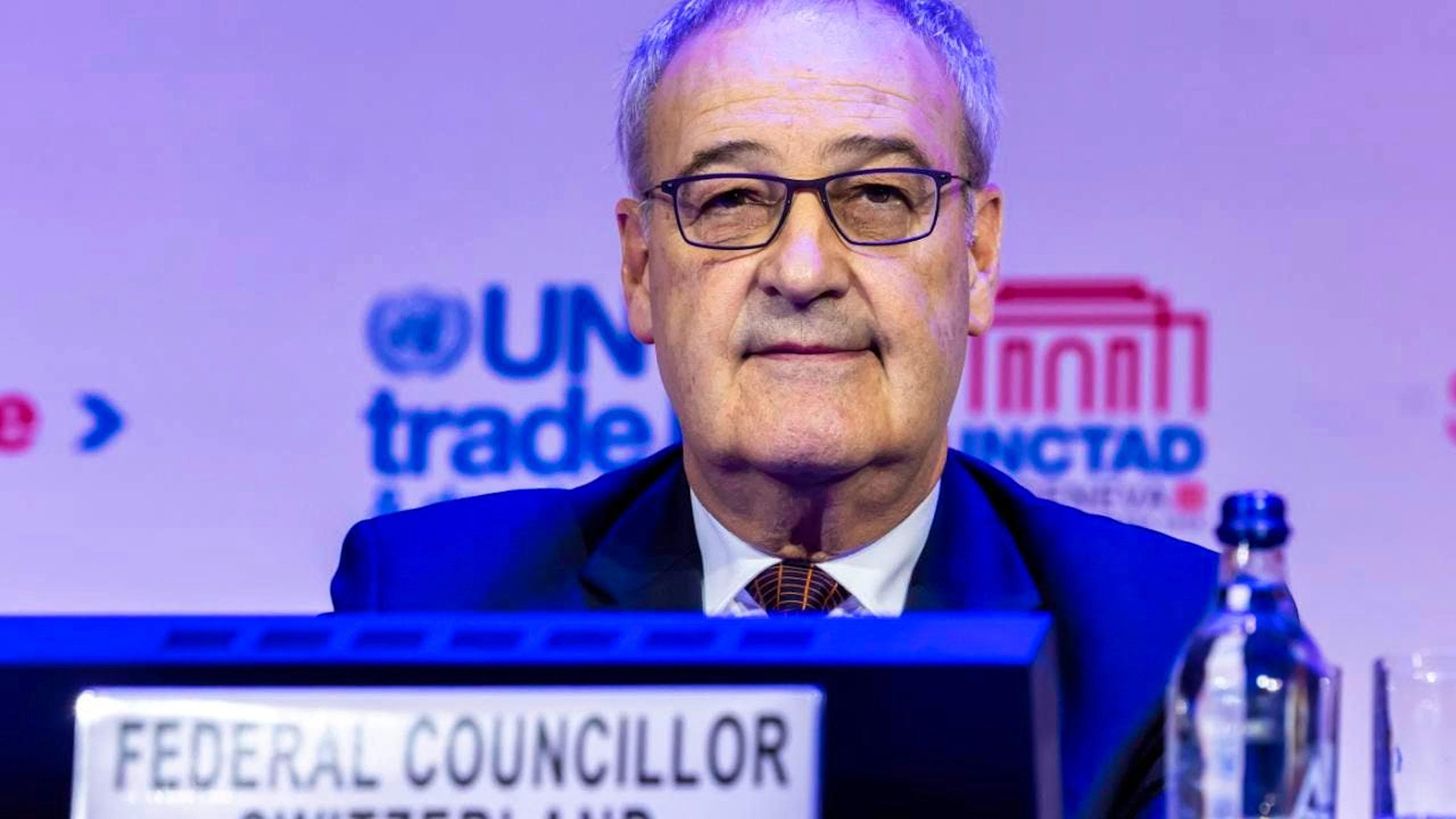 Le conseiller fédéral Guy Parmelin a été élu à Genève à la présidence de la conférence d'ONU Commerce et développement (CNUCED) qui a lieu tous les quatre ans dans des pays différents.