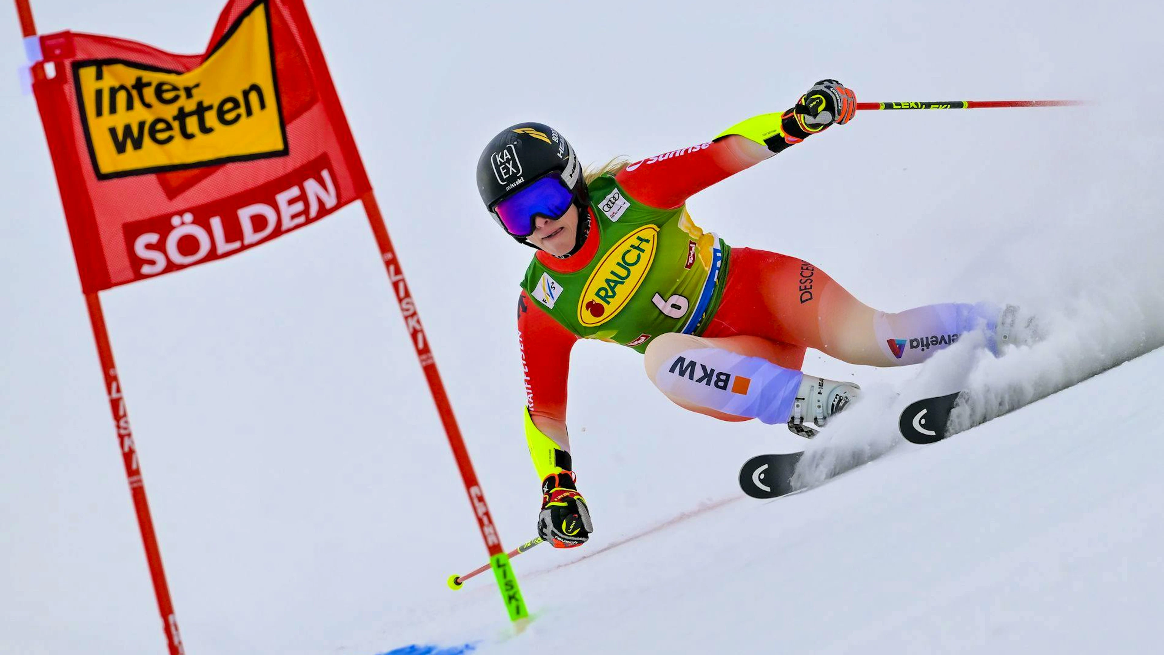 Lara Gut-Behrami occupe le 5e rang provisoire à Sölden après la première manche.