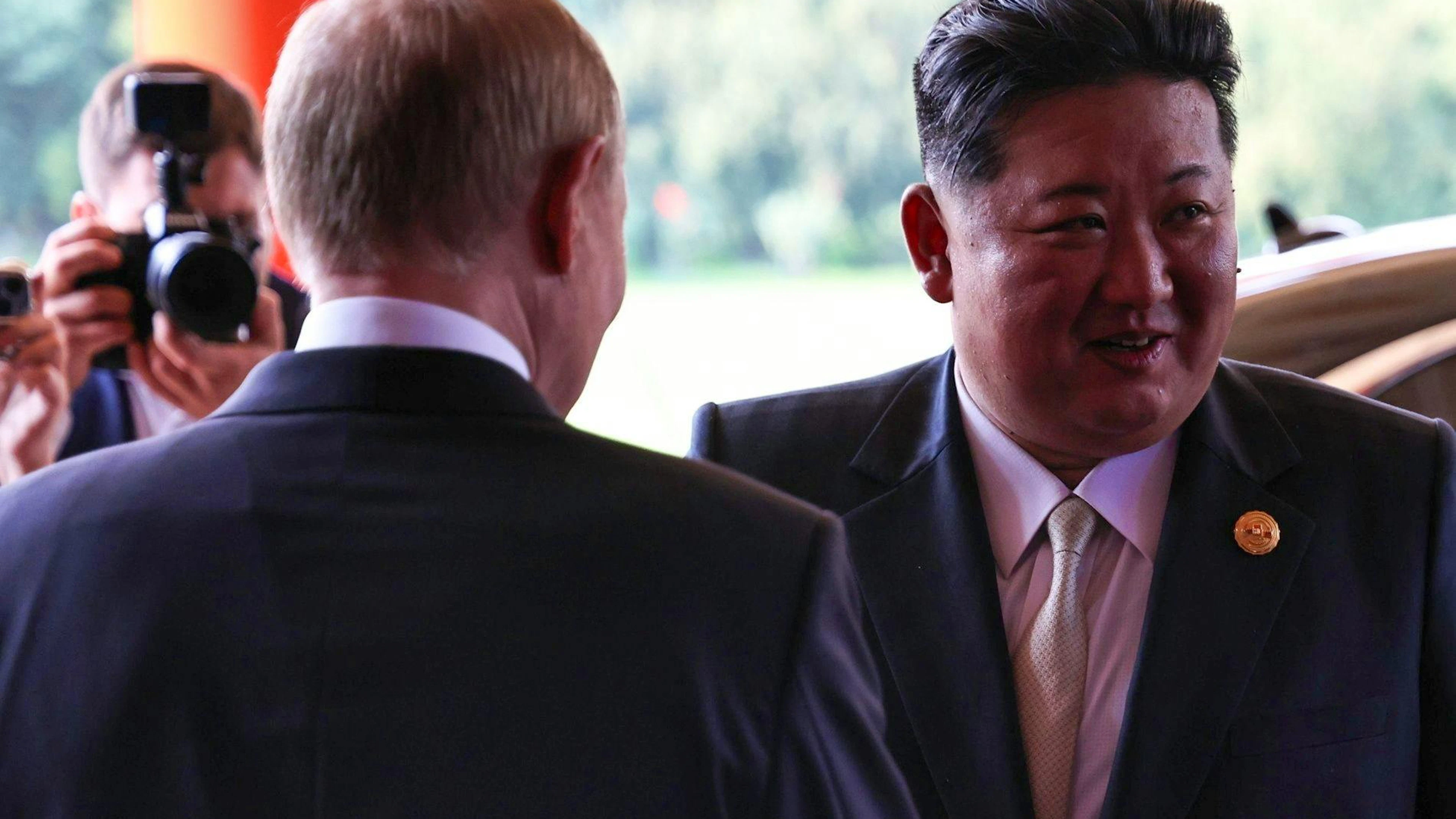 Les deux pays sont unis depuis 2024 par un pacte de défense mutuel, signé après une visite d'Etat de Vladimir Poutine à Pyongyang (archives).