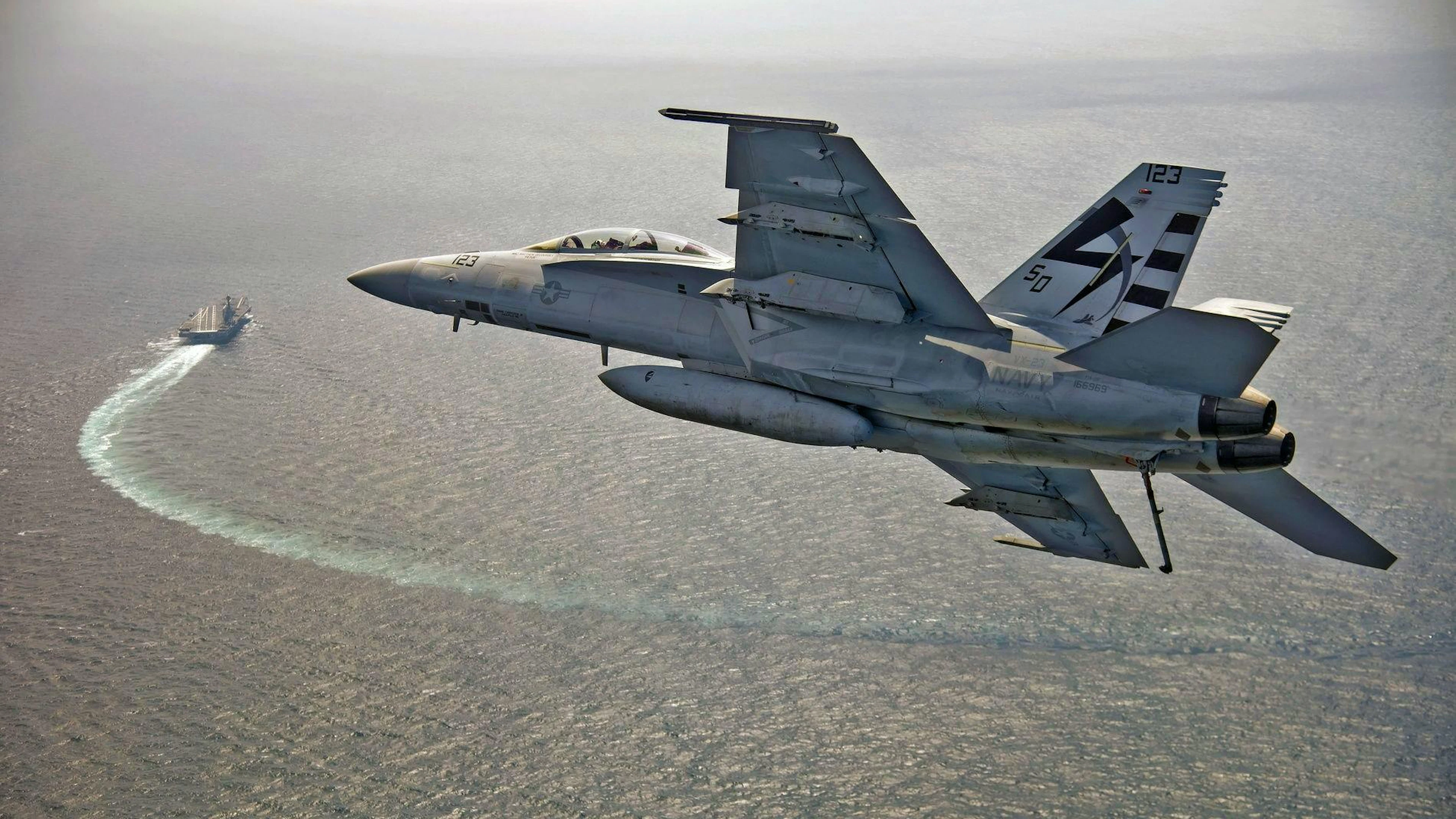 Un chasseur de combat Boeing F/A-18F Super Hornet s'est abîmé en mer de Chine méridionale alors qu'il conduisait des «opérations de routine» (photo d’illustration).