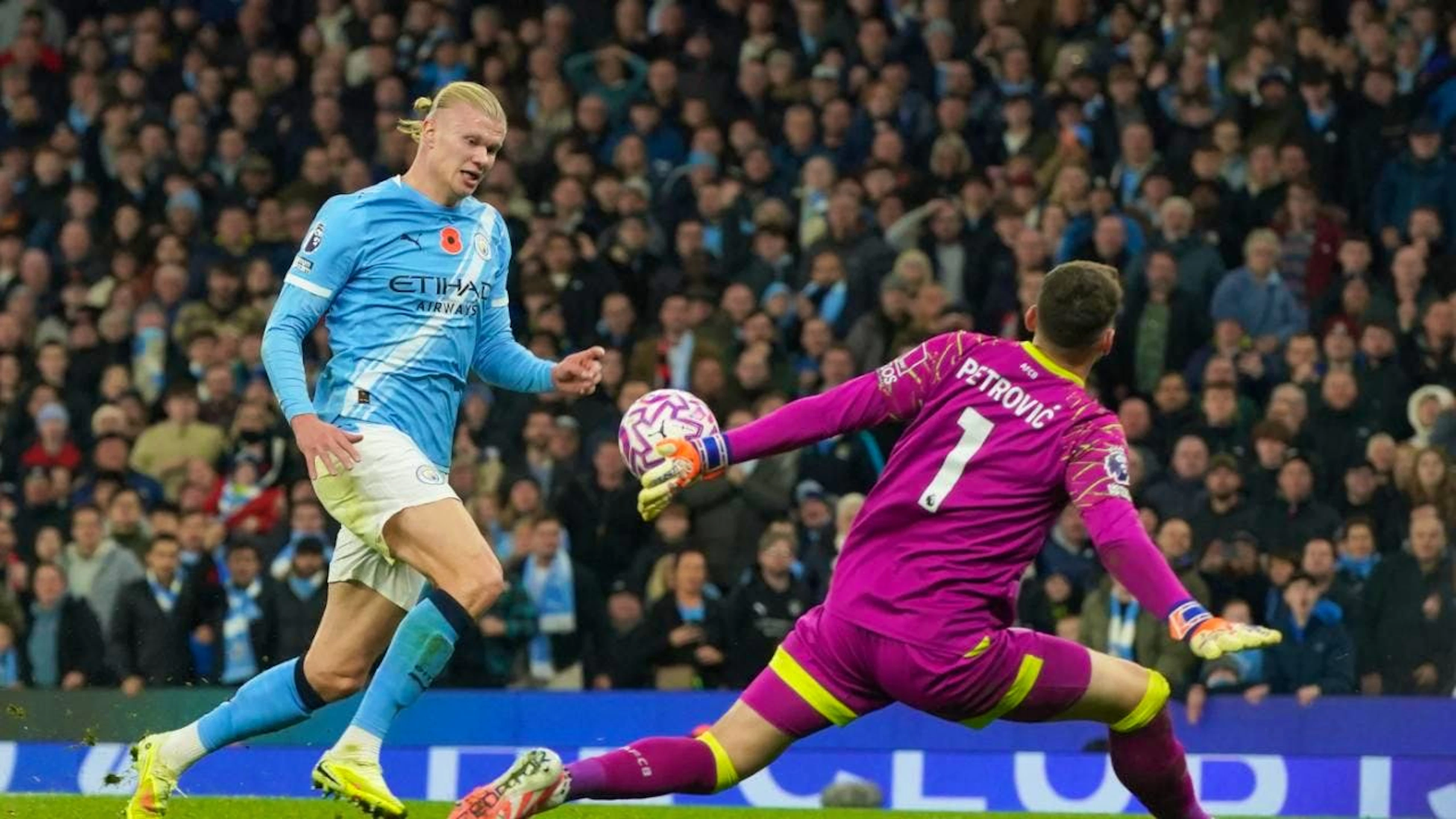 Erling Haaland zeigt auch gegen Bournemouth eine starke Leistung und trifft doppelt