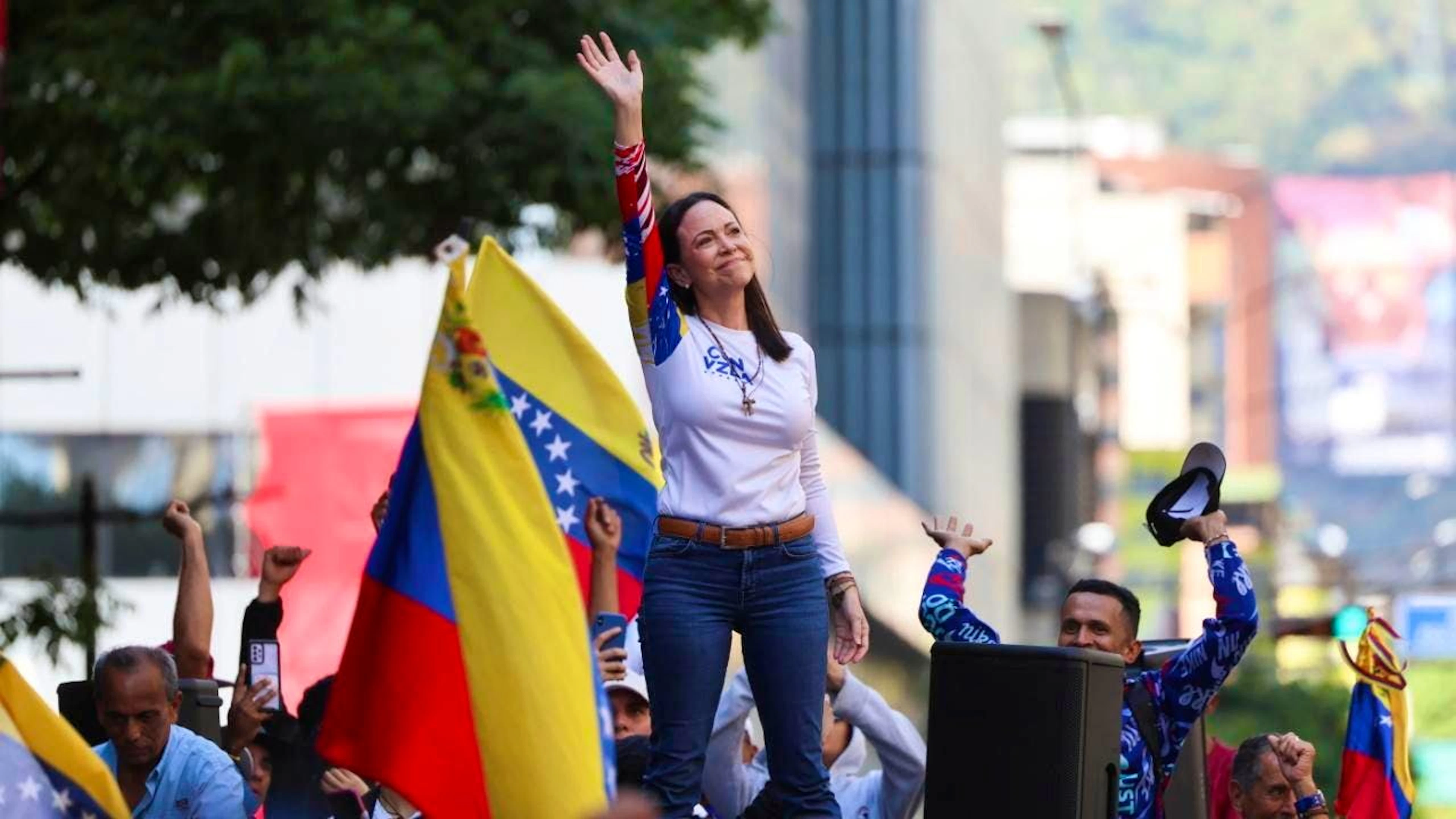 Maria Corina Machado in un'immagine del gennaio 2025. (Foto archivio)