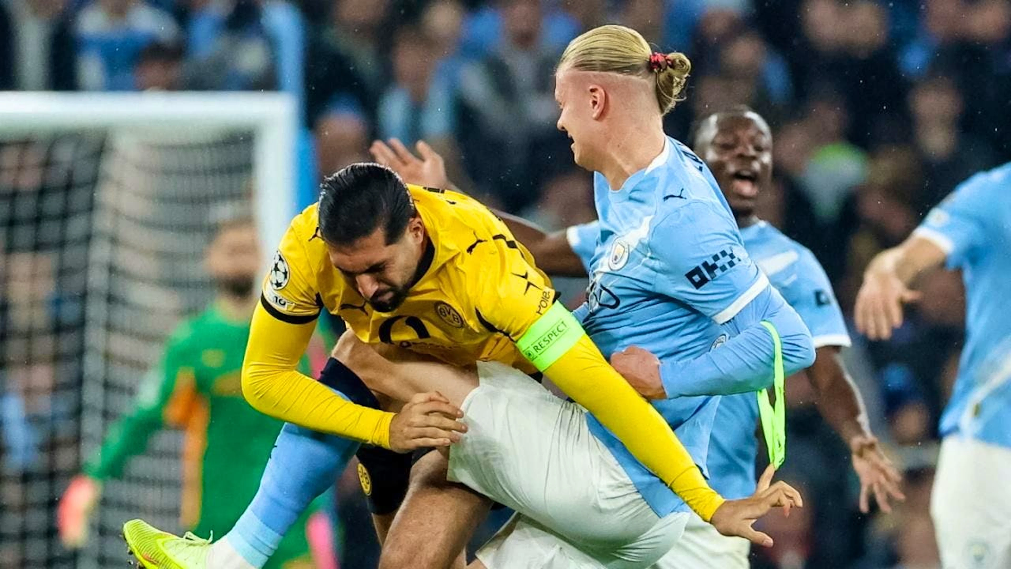 Emre Can war mit Dortmund gegen Erling Haalands Manchester City chancenlos