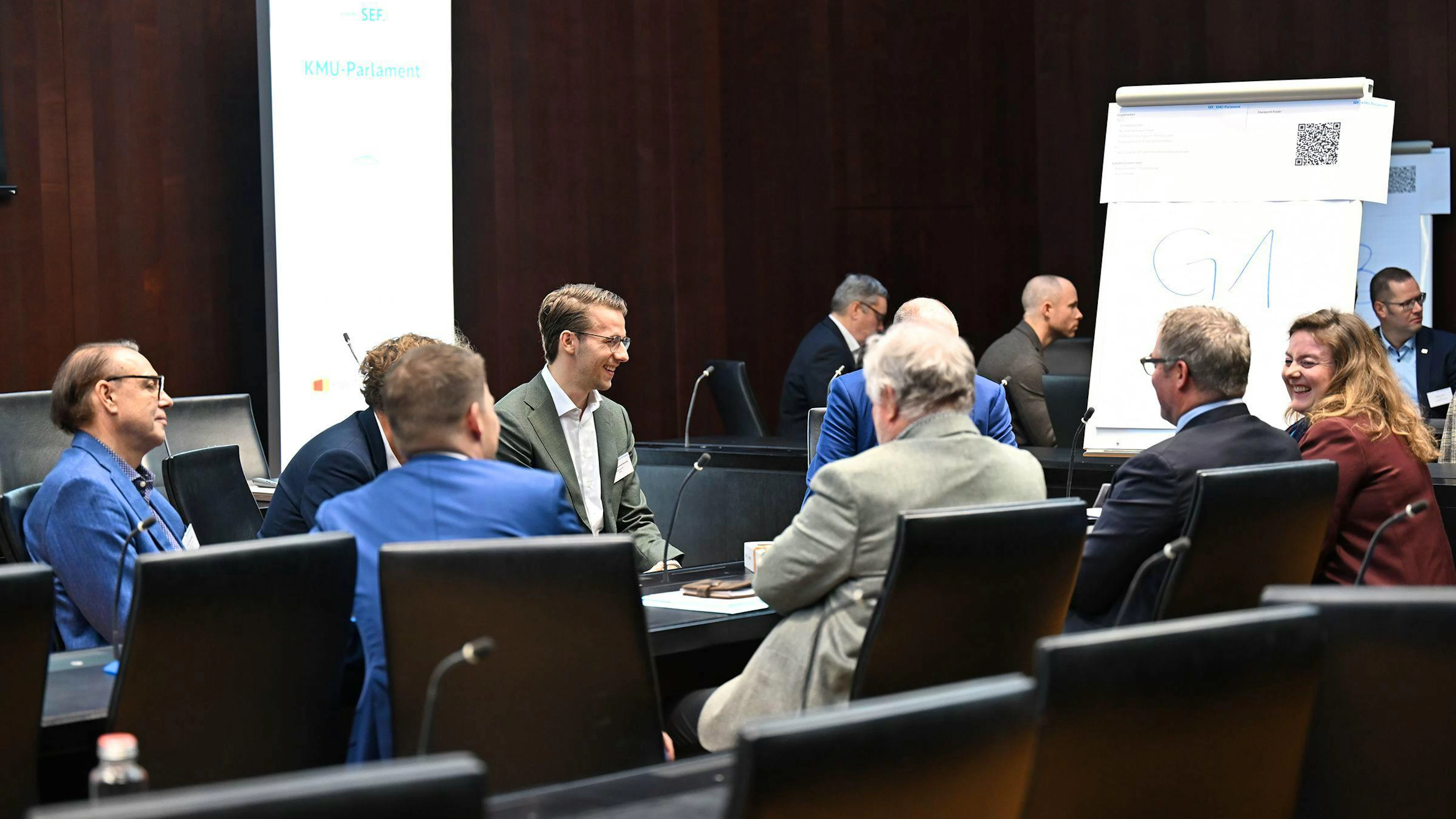 Die KMU-Vertretungen diskutierten in sechs Arbeitsgruppen.