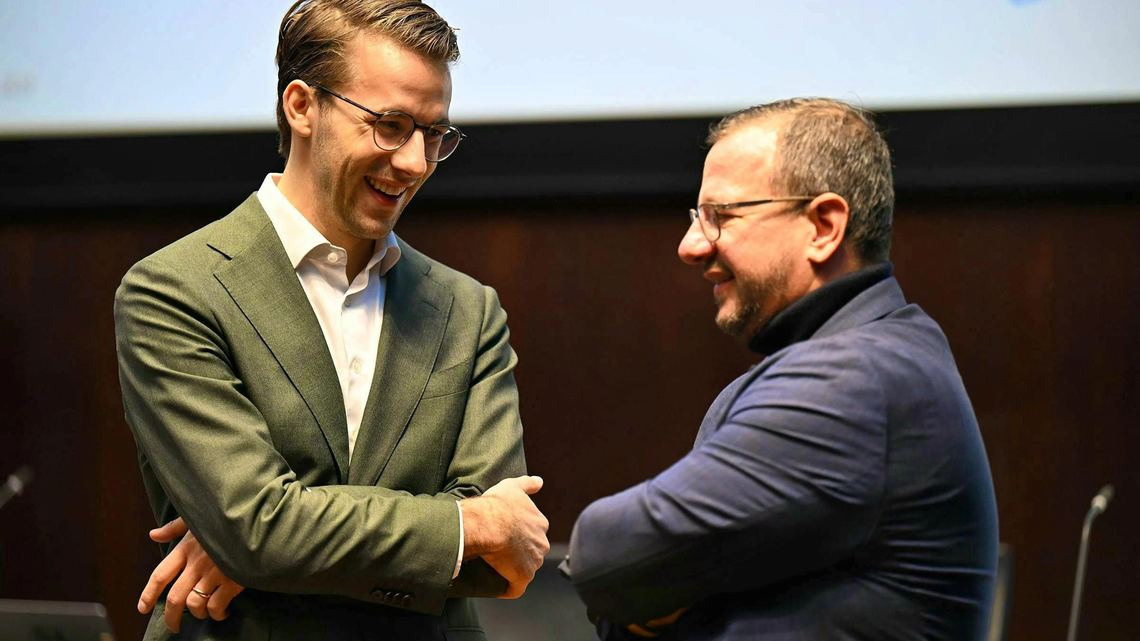 FDP National Councillor Andri Silberschmidt and Center Party President Philipp Matthias Bregy.