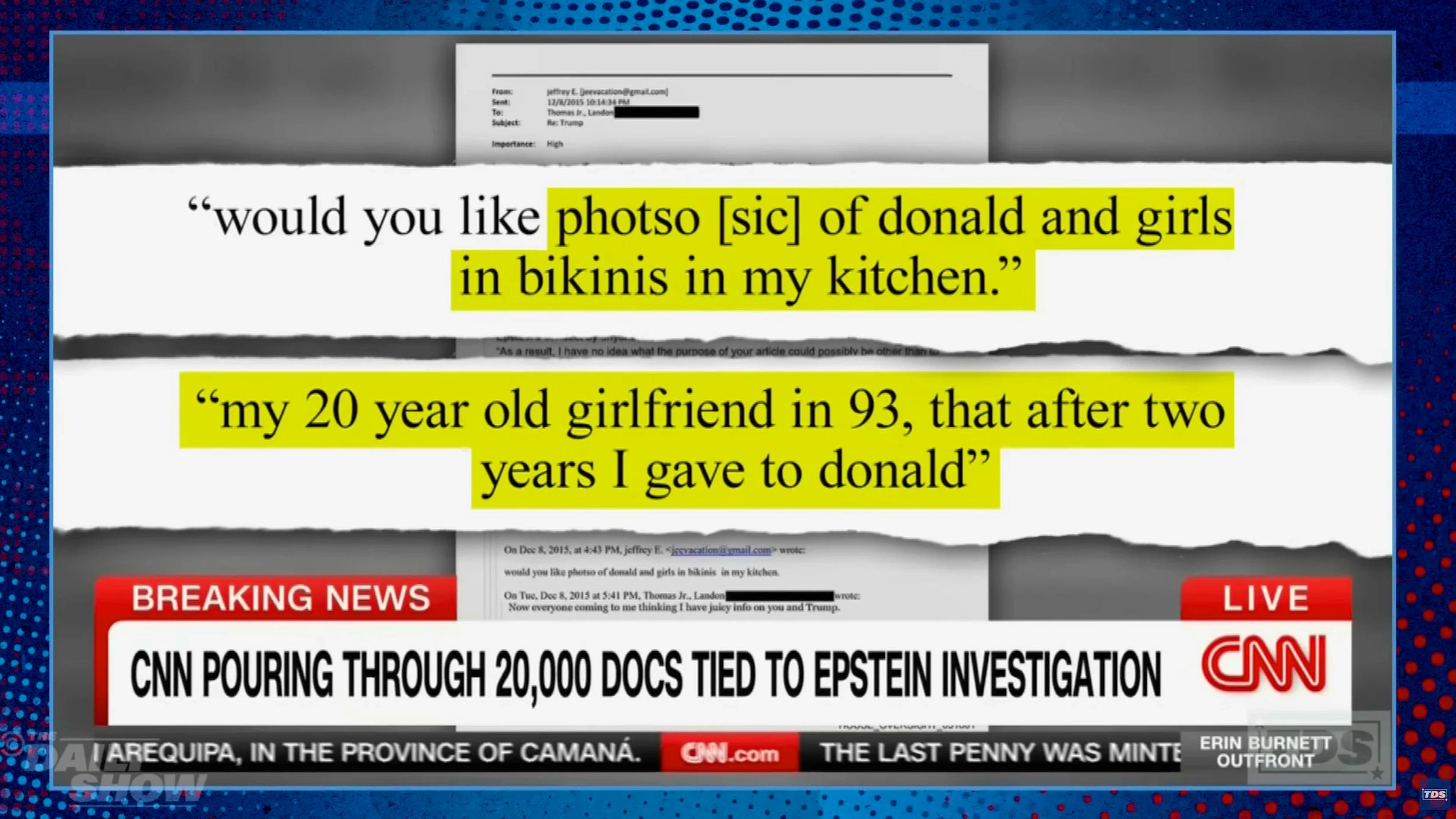 CNN-Bericht über Epsteins E-Mails.