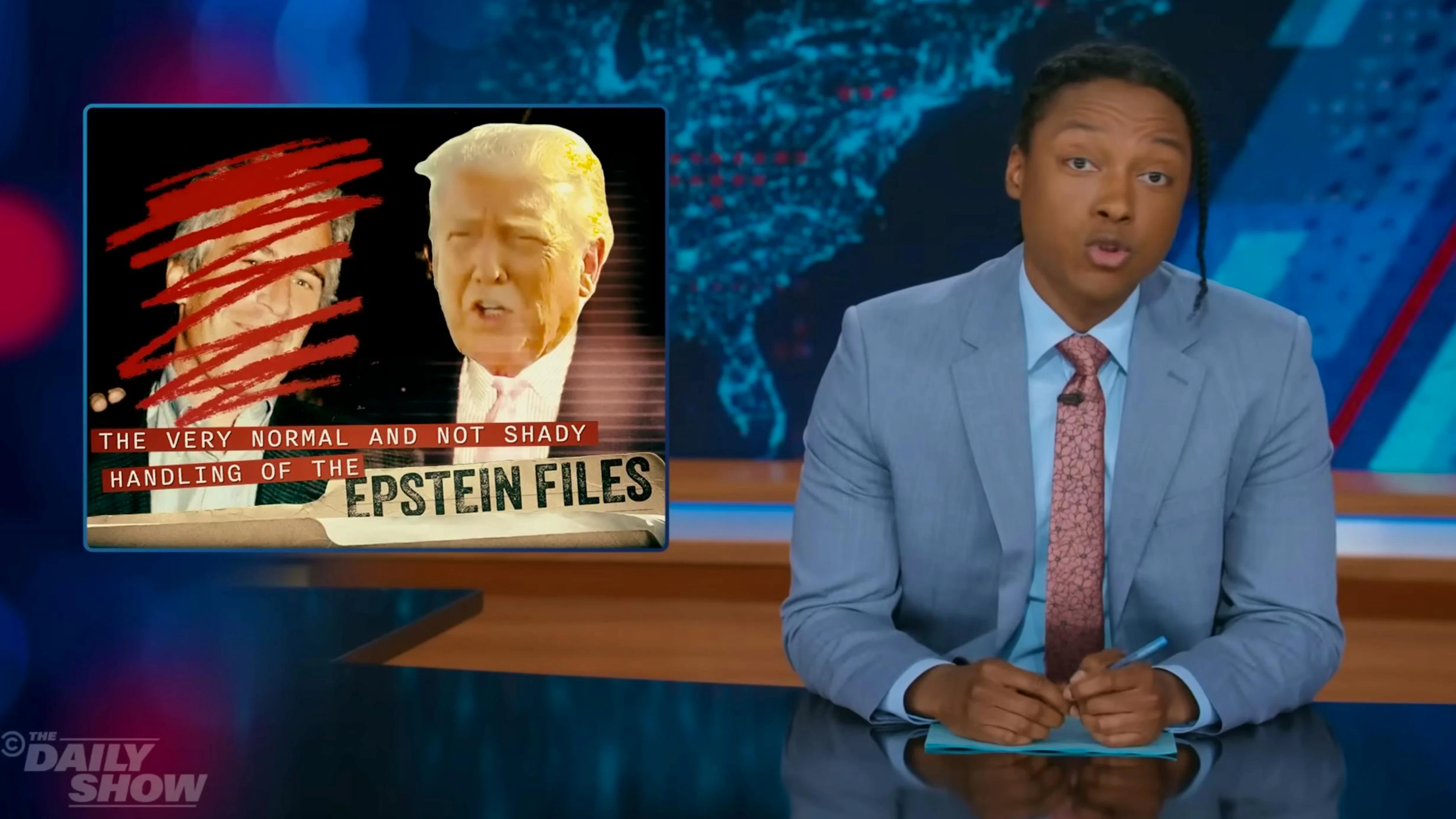 Von links: Jeffrey Epstein, Donald Trump und Josh Johnson sind eine explosive Kombination.