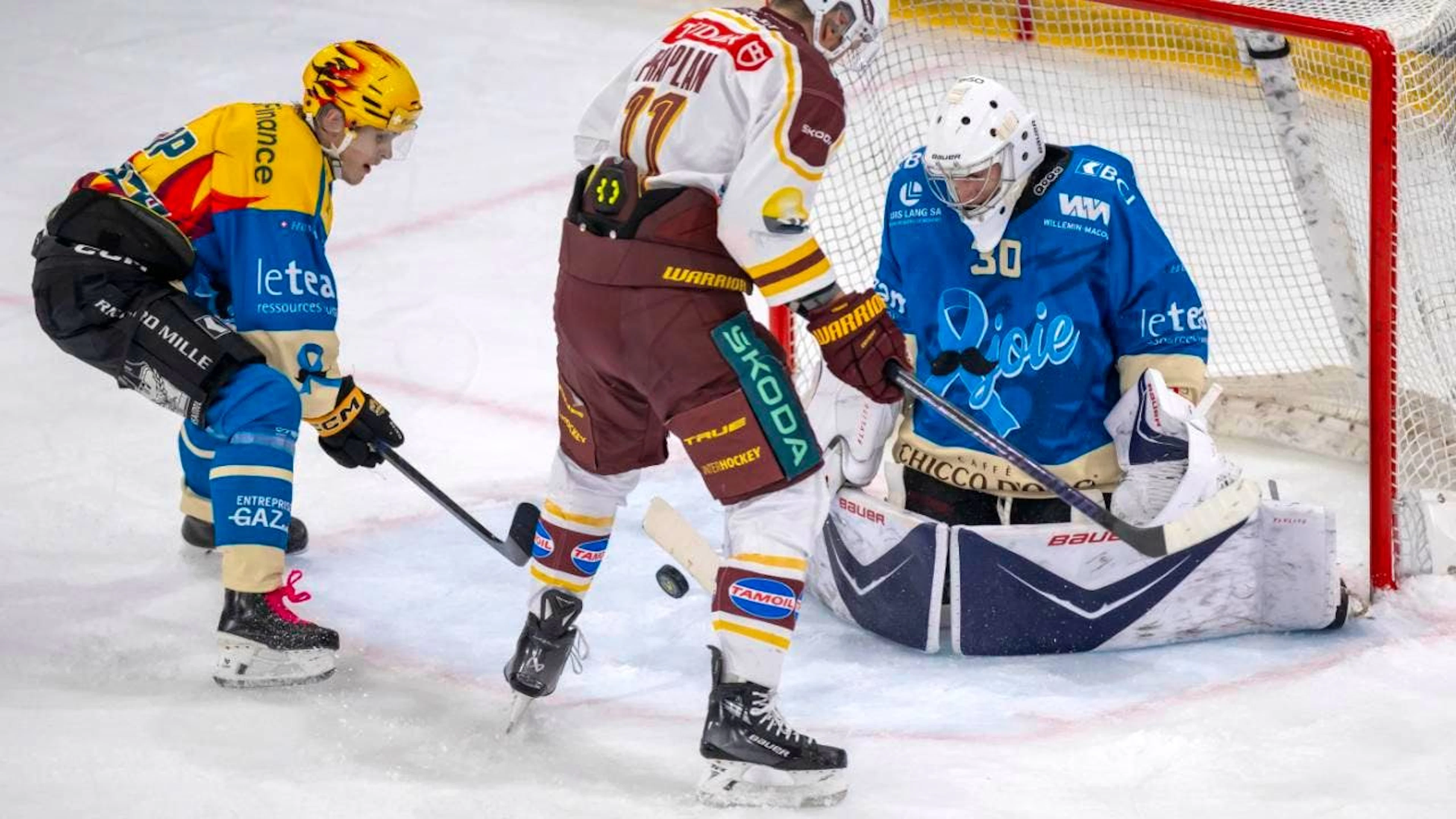 Antoine Keller gelang gegen Servette ein perfekter Einstand im Dress von Ajoie