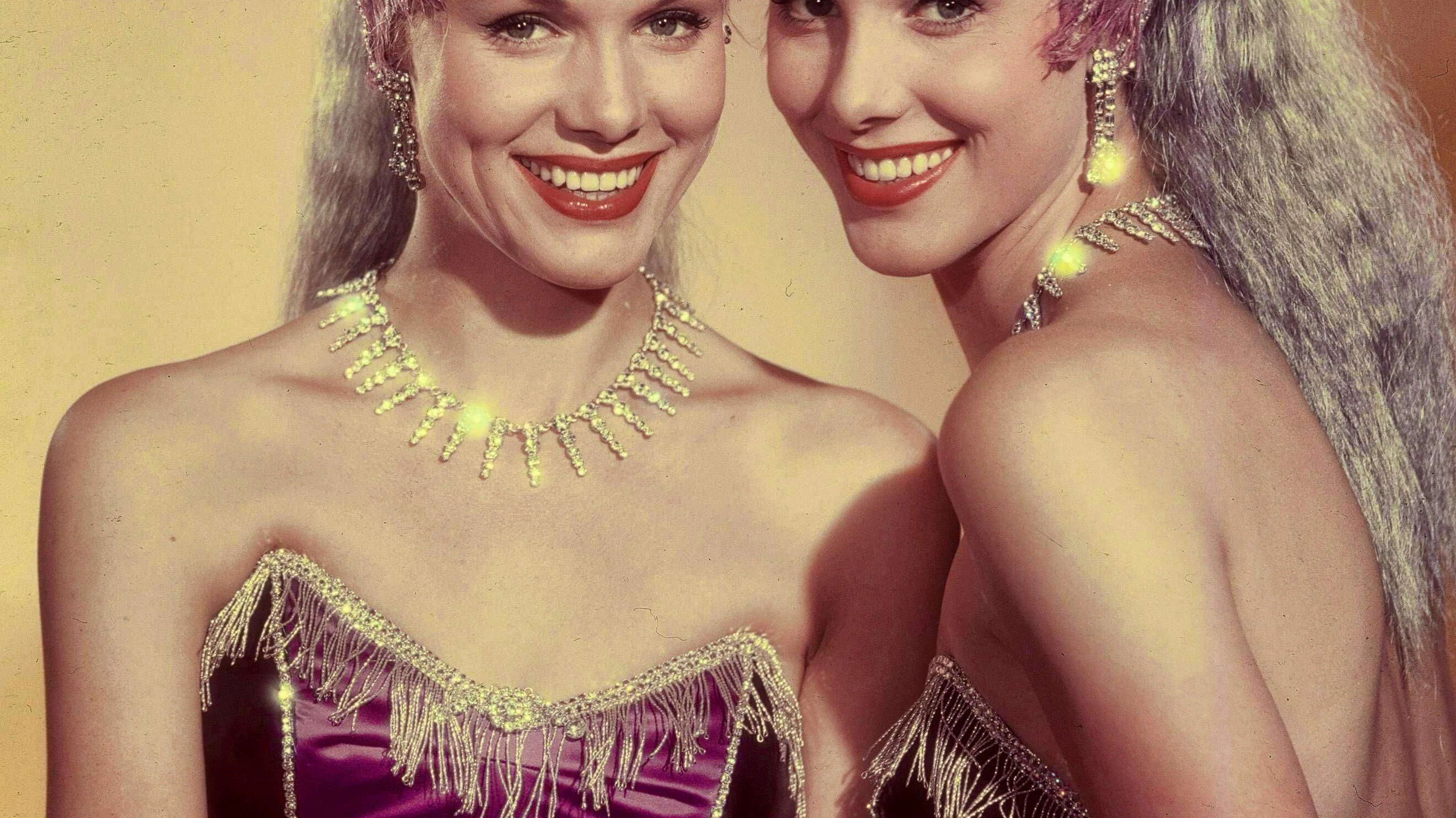 Alice and Ellen Kessler in a show costume. The picture was taken in 1959.