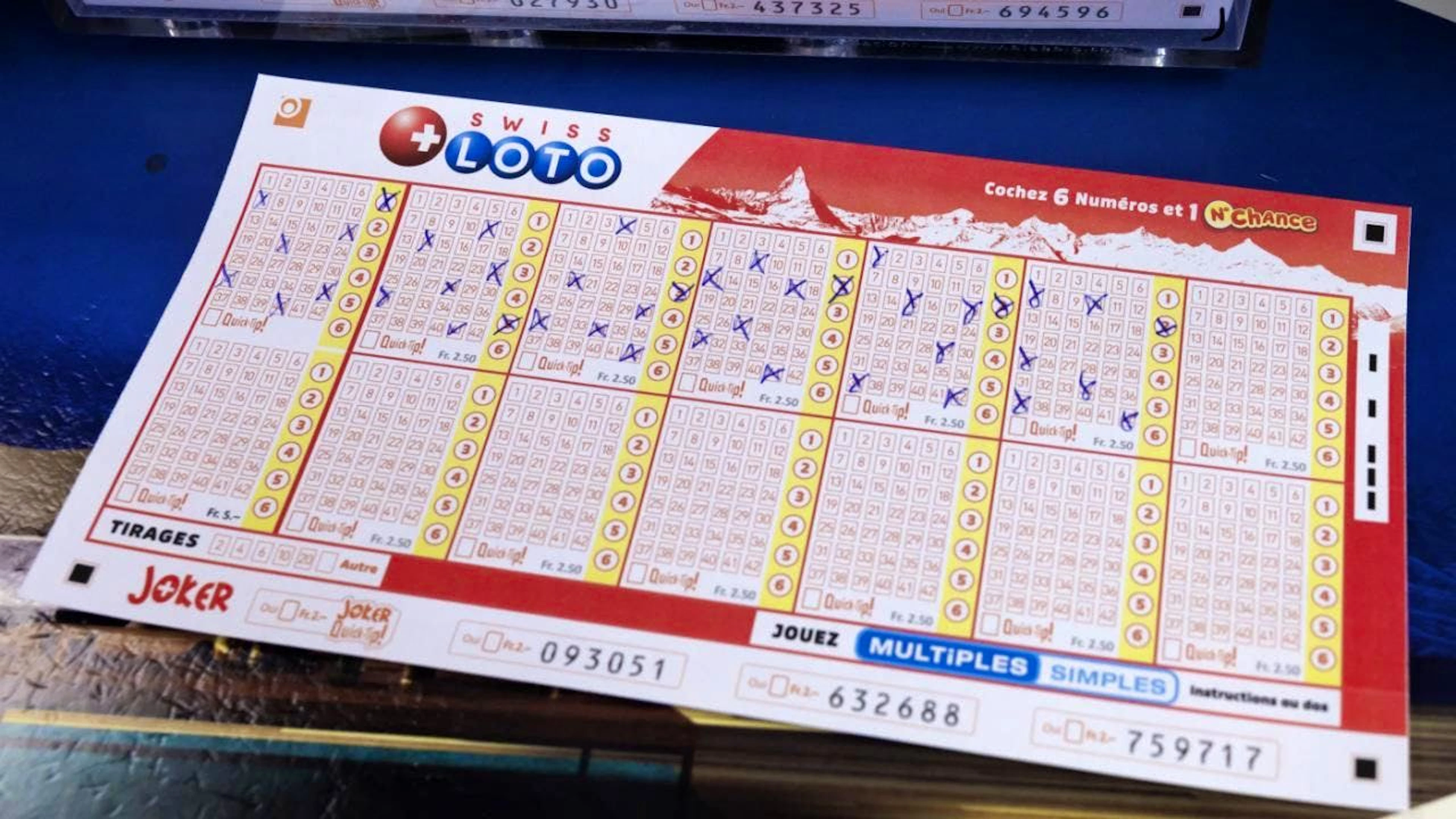 Personne n'a trouvé la combinaison gagnante du Swiss Loto mercredi soir. (photo symbolique)