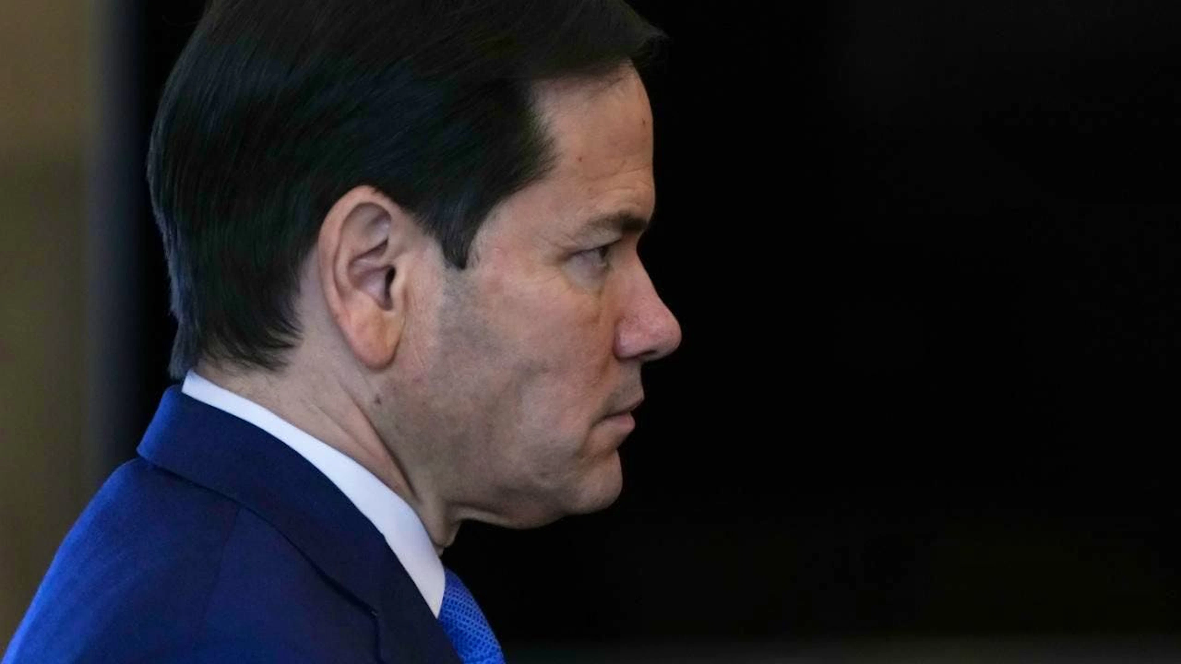 ARCHIV - US-Außenminister Marco Rubio kommt zu einem Meeting. Foto: Soeren Stache/dpa