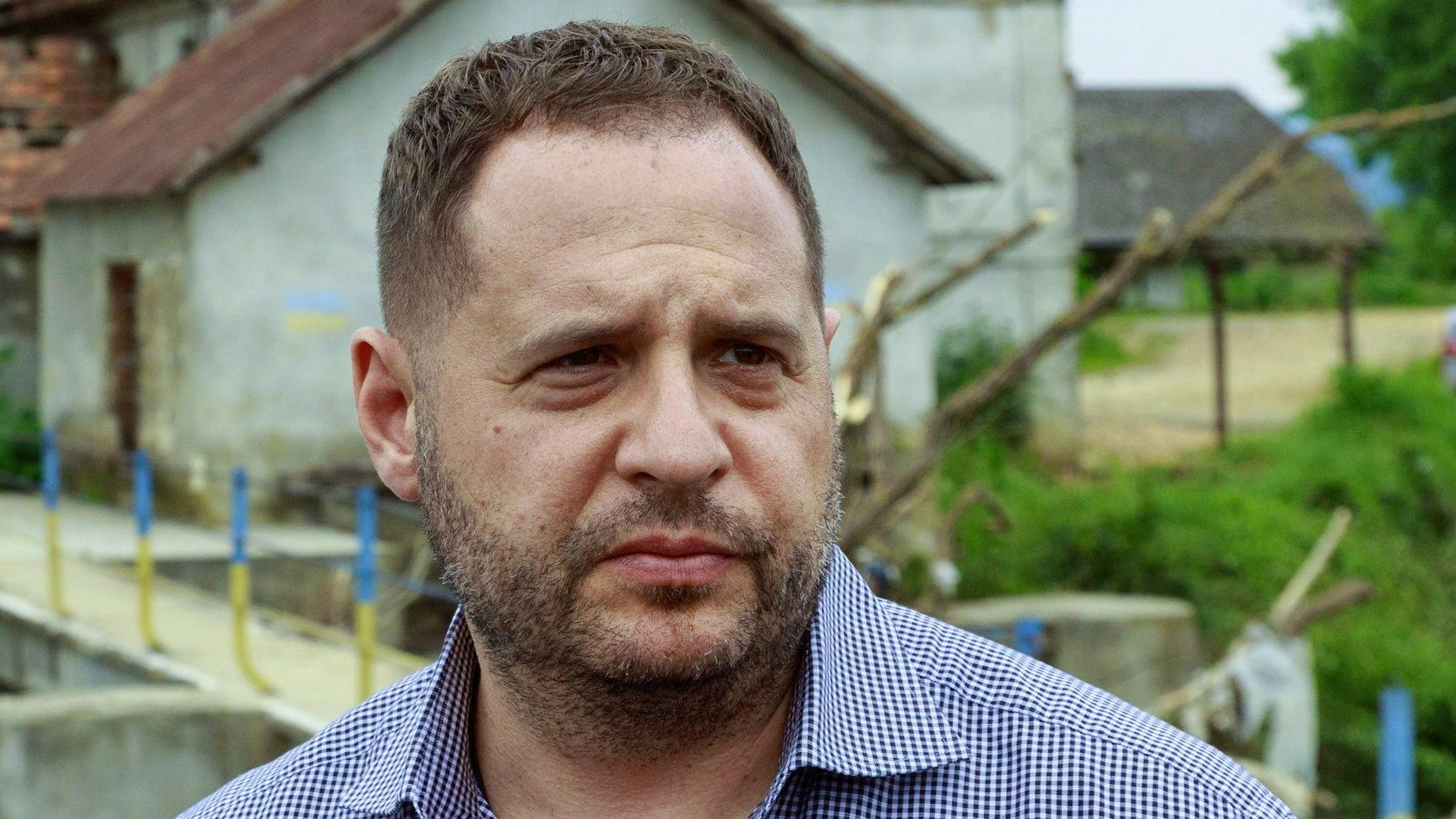 Jermak im September 2019 im Dorf Welyki Komjaty.