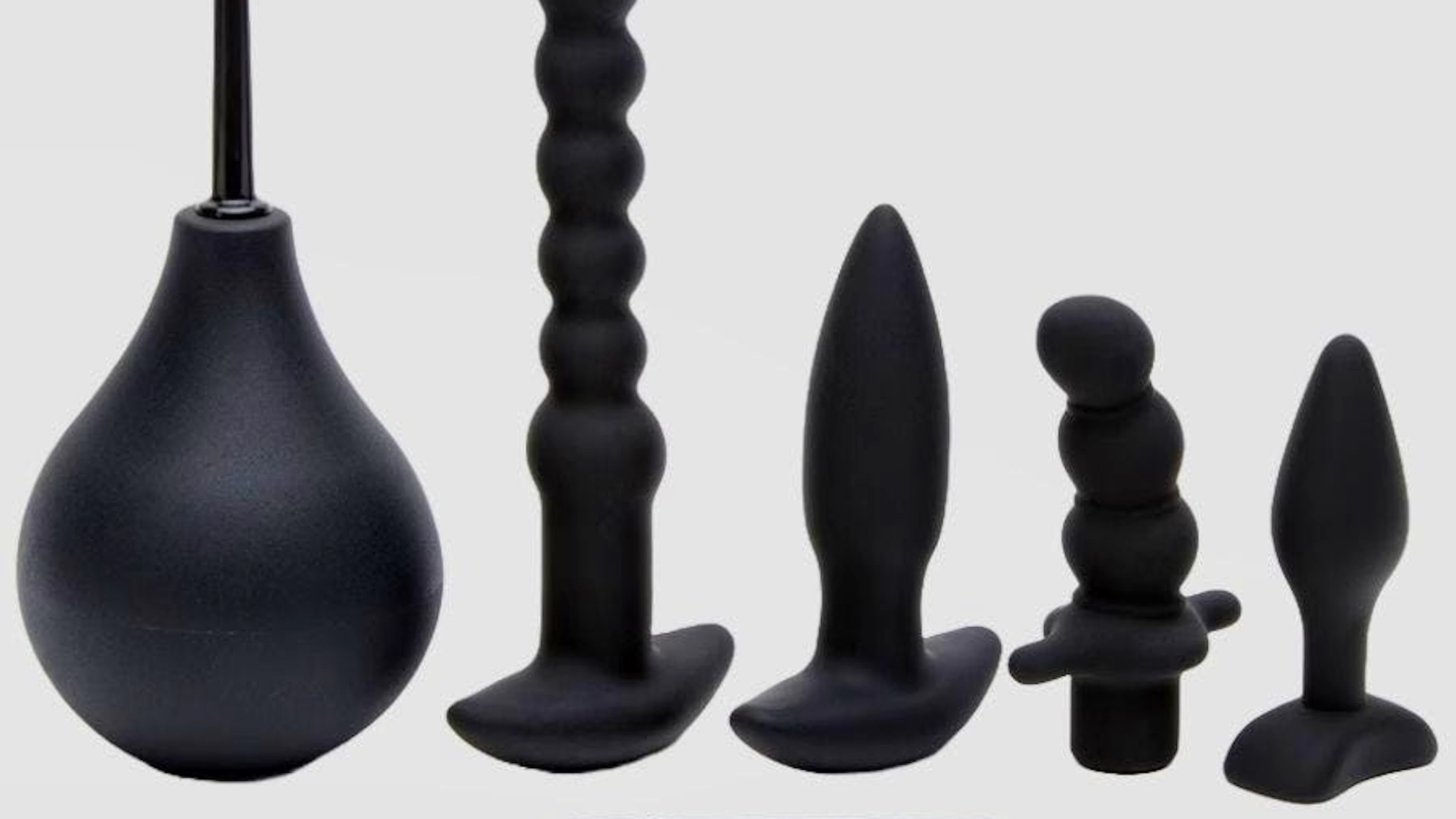Dieses 6-teilige Bumper Booty Anal-Set hebt deine analen Spiele auf ein neues Level.