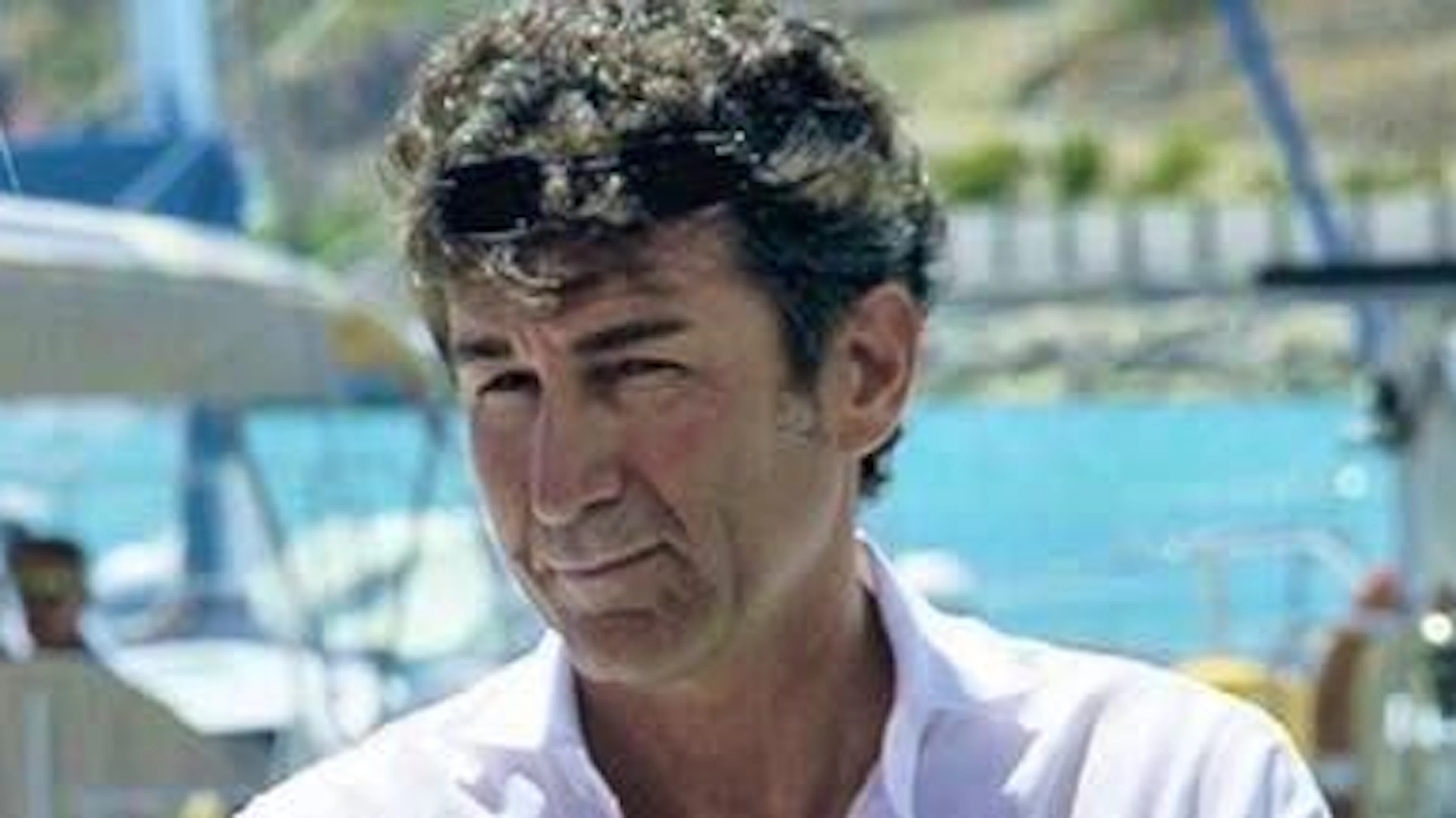 Andrea Pignataro sur une photo rare.