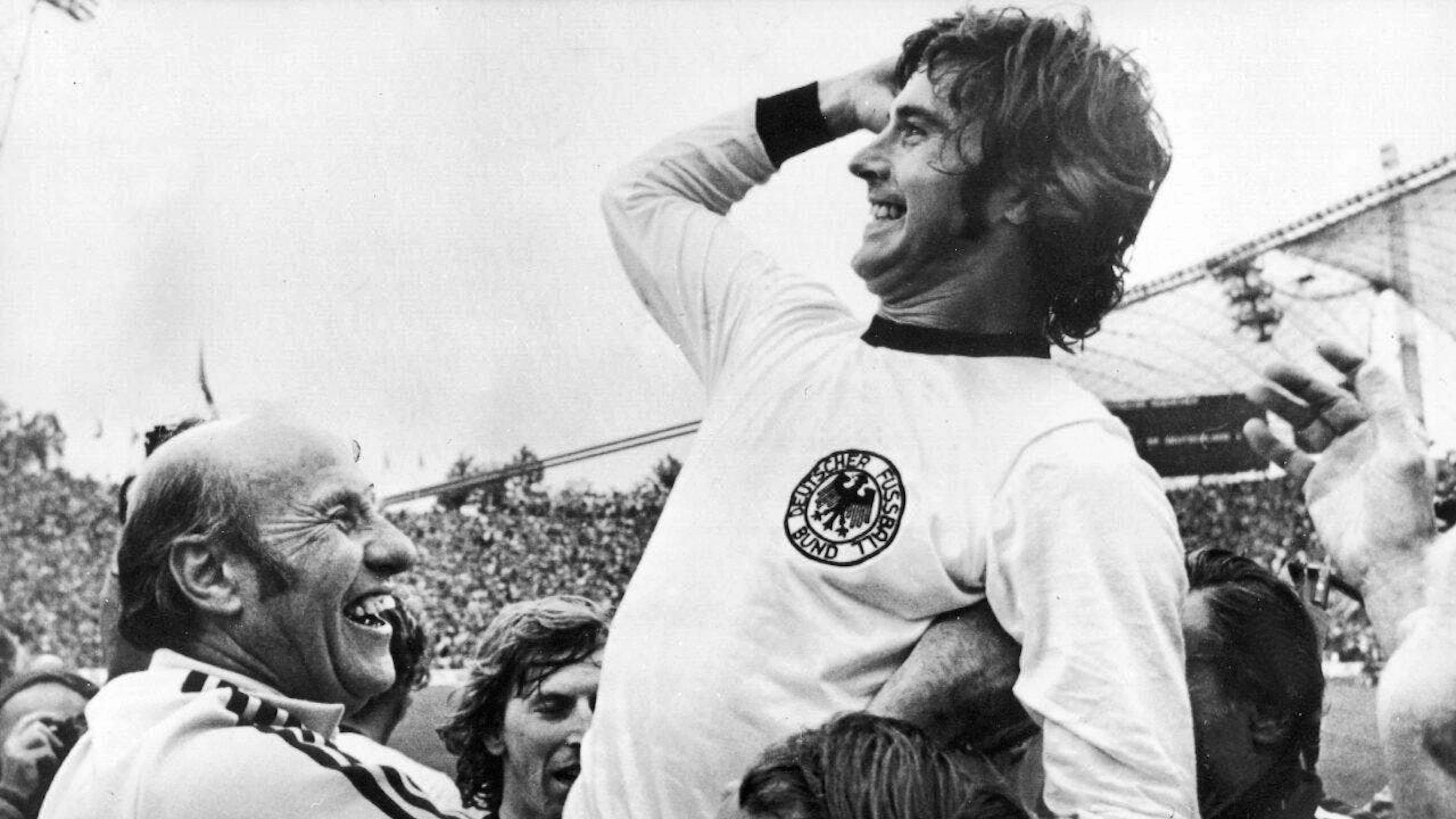 Gerd Müller scored the 2:1 winning goal in the 1974 World Cup final in Munich, among others