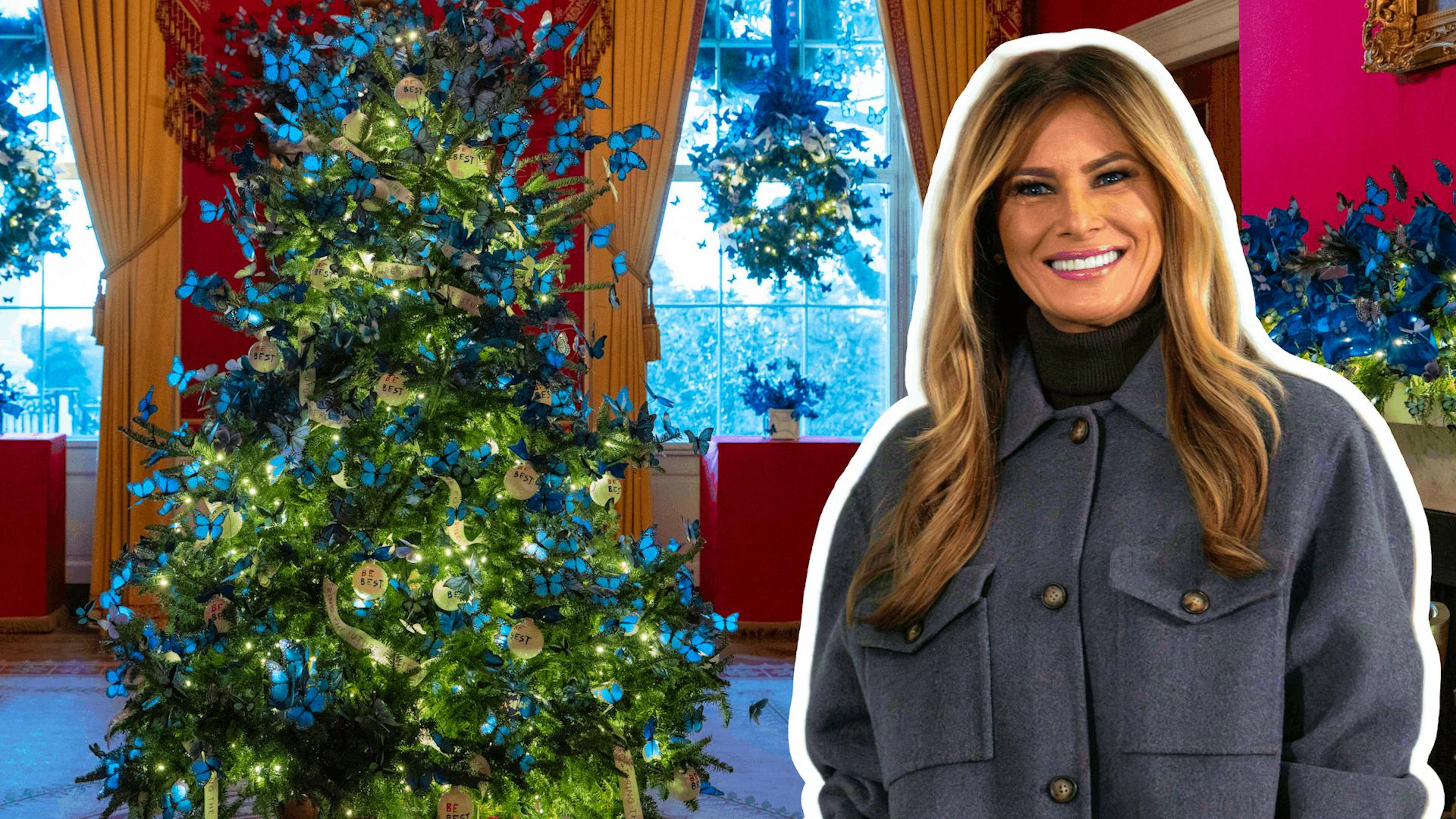 Melania Trump macht das Weisse Haus zur Festung in Blau und Rot