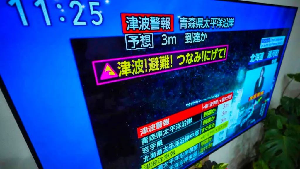 Earthquake off the coast alarms Japan - warning level lowered