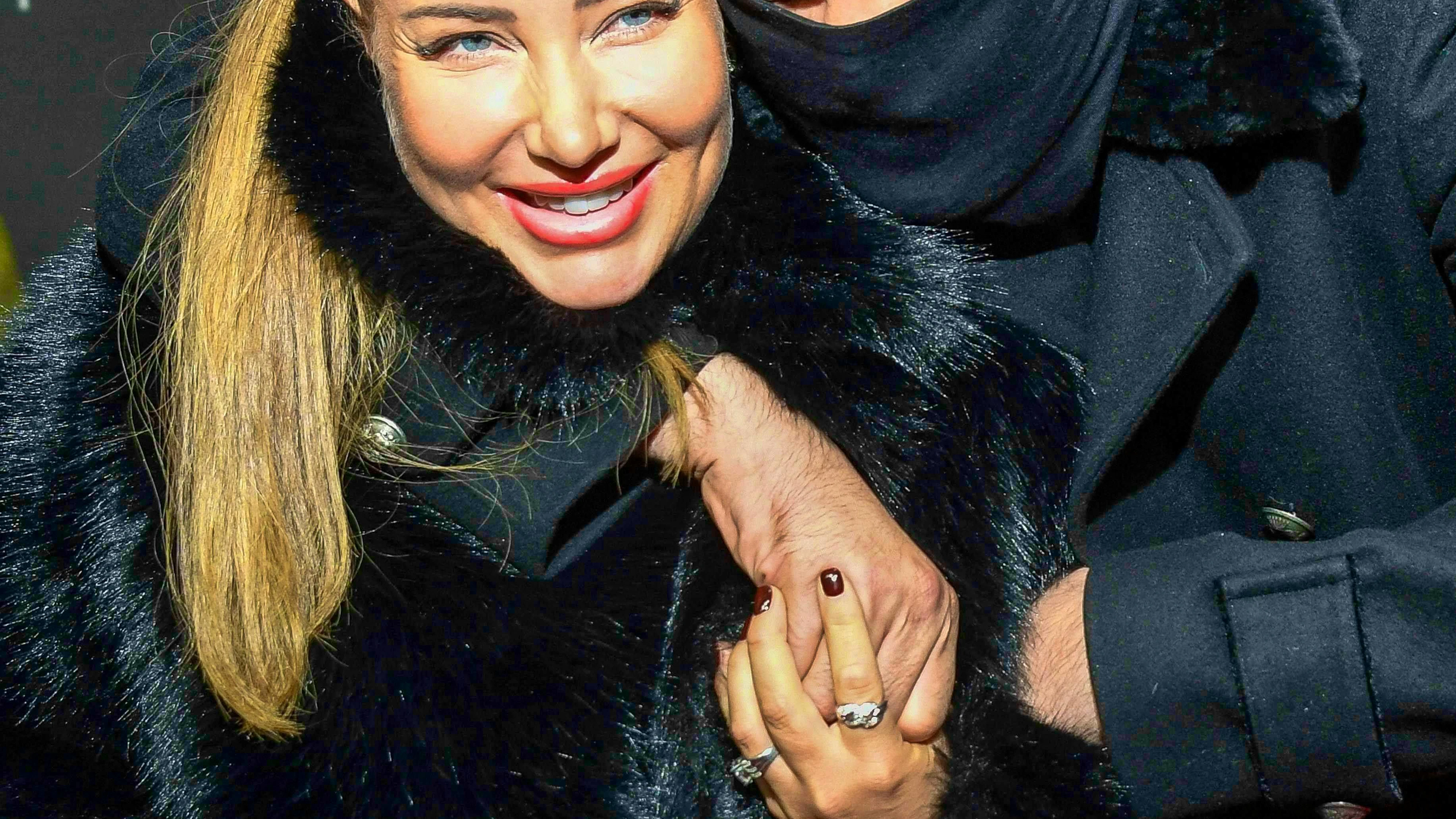 Nina Anhan with Aykut Anhan, also known as Haftbefehl.